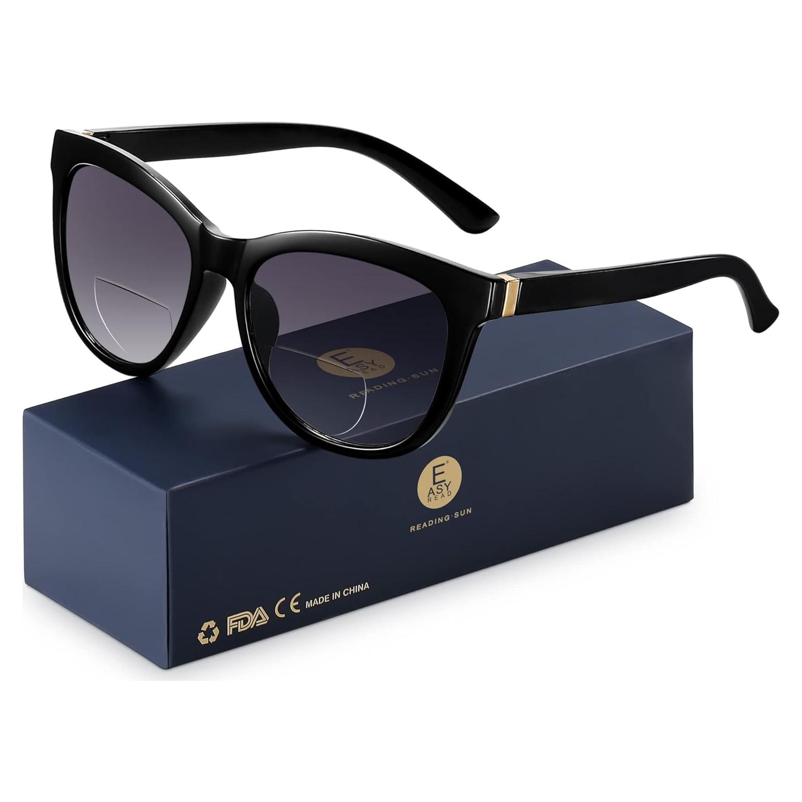Gafas de Sol Bifocales EASY READ UV400 Mujeres Negro 1.0x