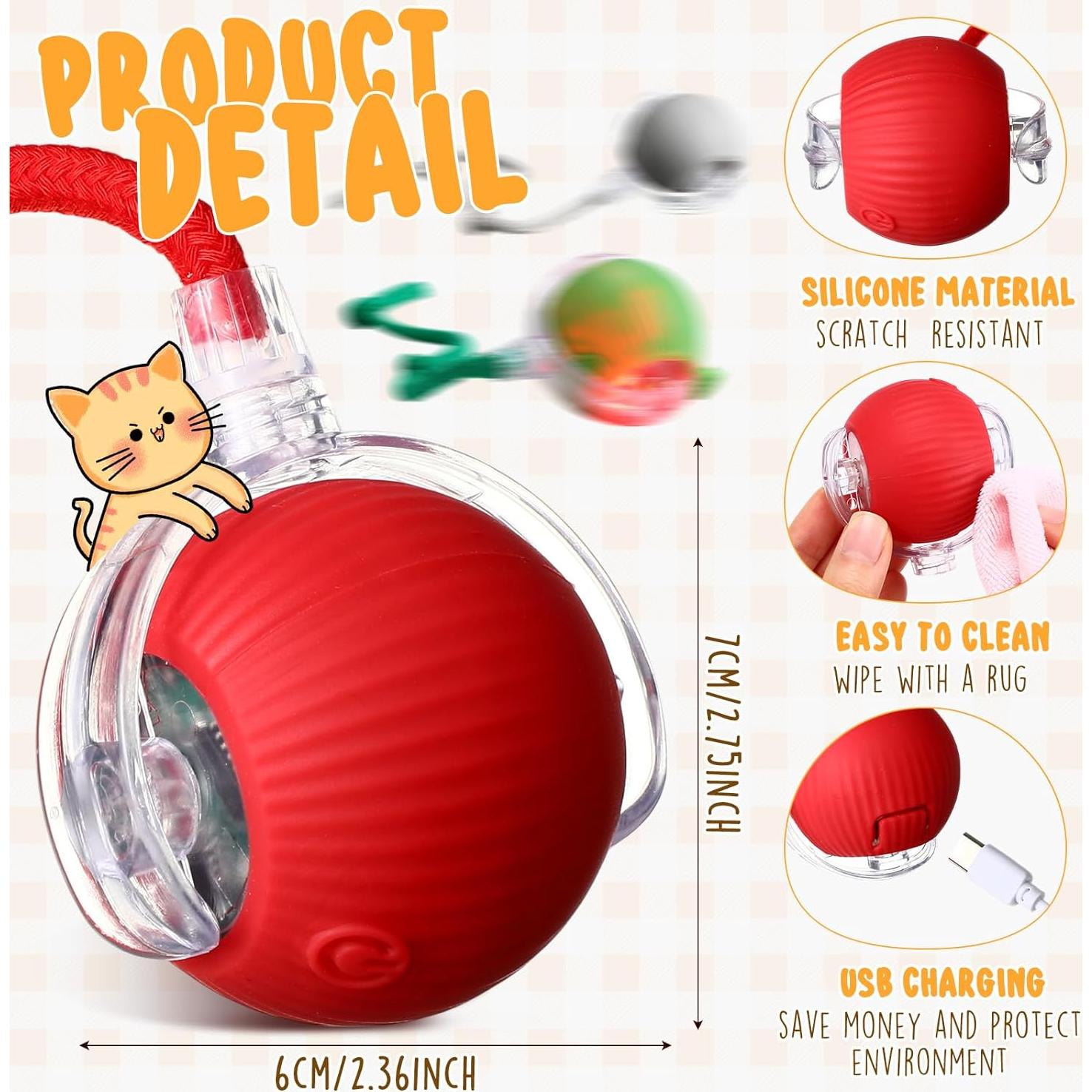 Paquete de 6 Juguetes Interactivos para Gatos WinnerWhy