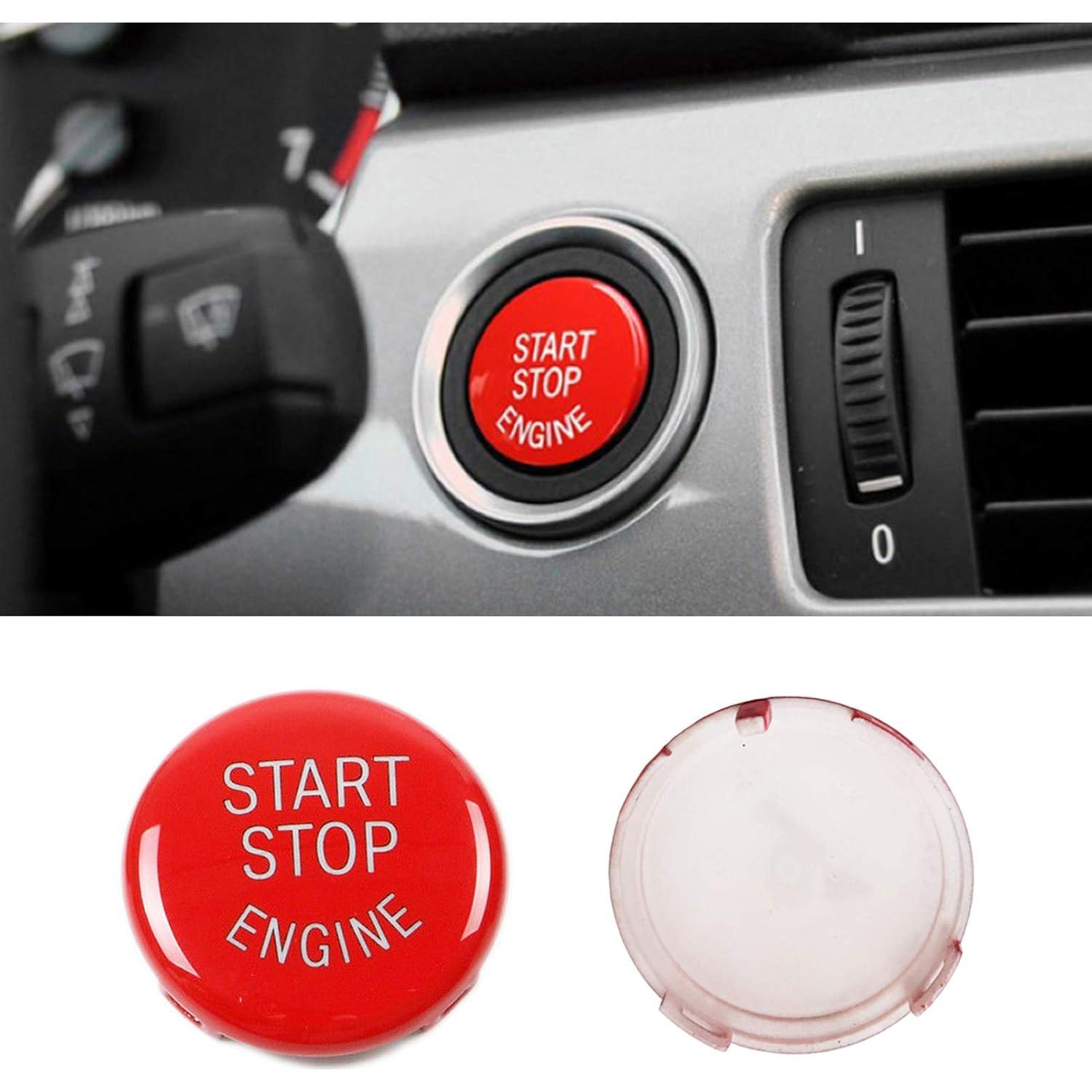 Botón de Inicio y Parada Rojo Jaronx para BMW Serie 1 3 5 6 X1 X3 X5 X6