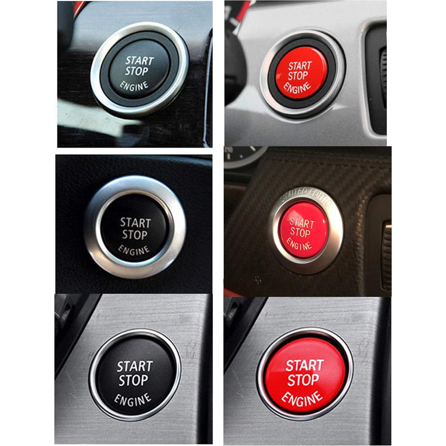 Botón de Inicio y Parada Rojo Jaronx para BMW Serie 1 3 5 6 X1 X3 X5 X6