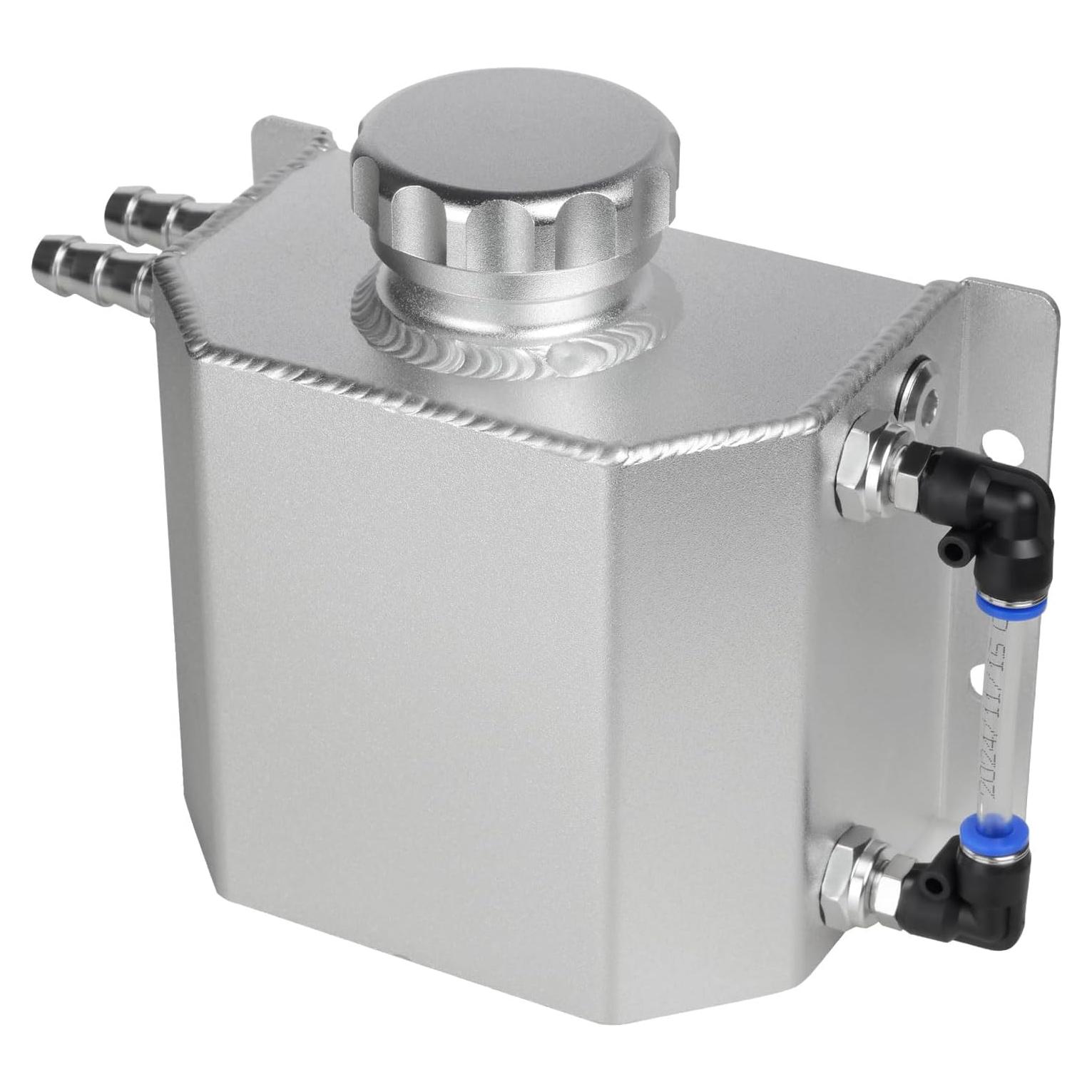 Tanque de Refrigerante Universal VehiMata 1L Aluminio Plateado