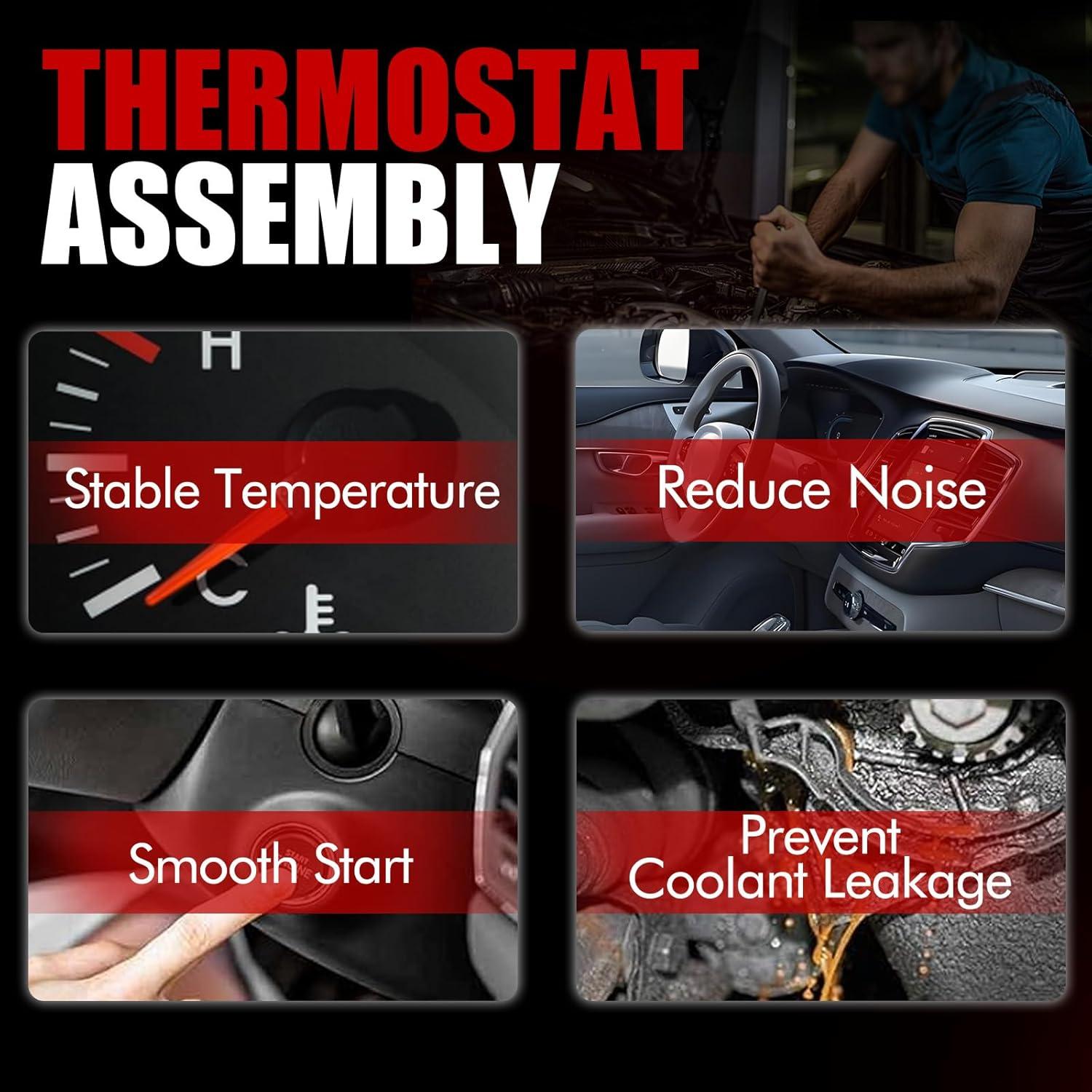 Conjunto de termostato de refrigerante MITZONE para BMW X3/X4