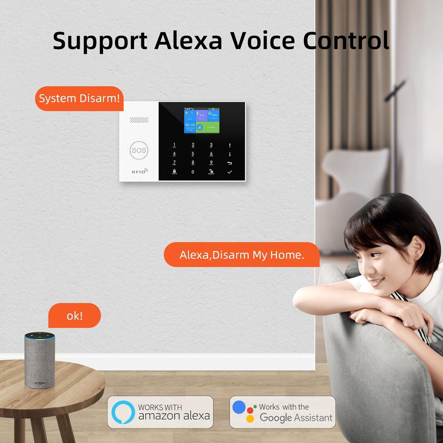 Sistema de Alarma Inteligente PGST WiFi GSM 4G Inalámbrico