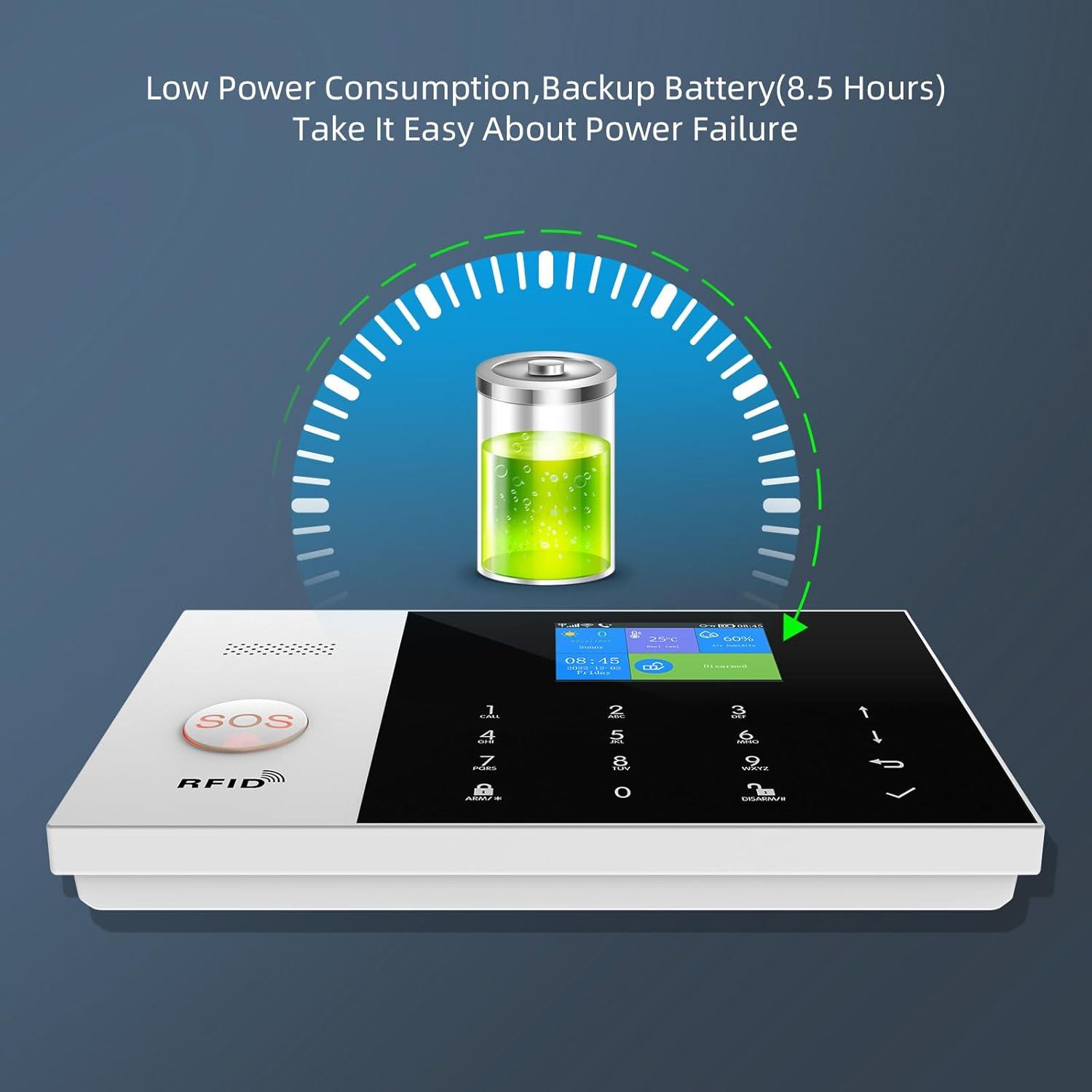 Sistema de Alarma Inteligente PGST WiFi GSM 4G Inalámbrico
