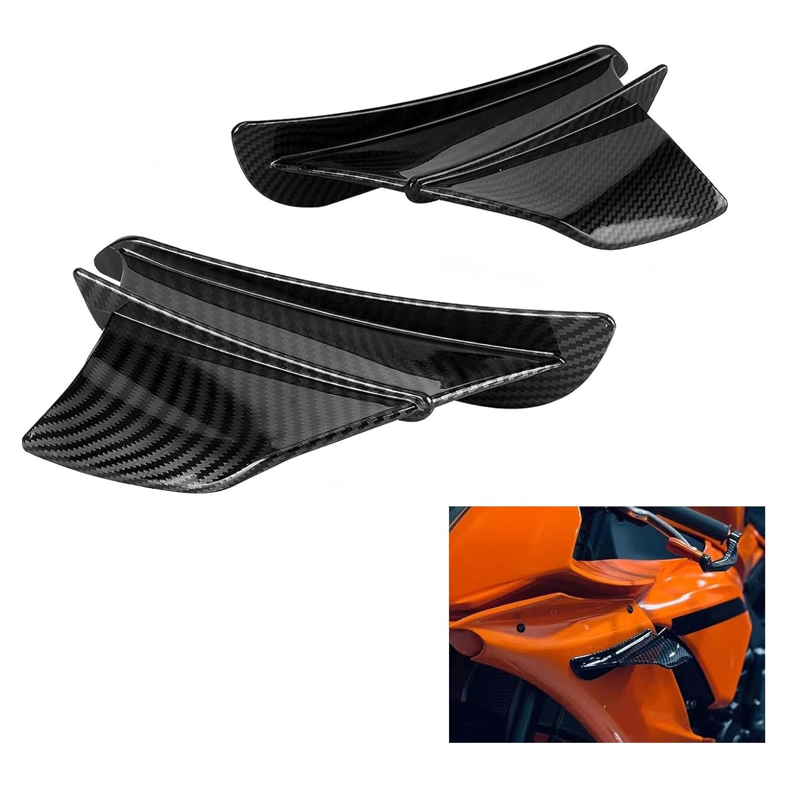 Alerones Laterales Aerodinámicos Qurbuns 2 PCS Fibra de Carbono