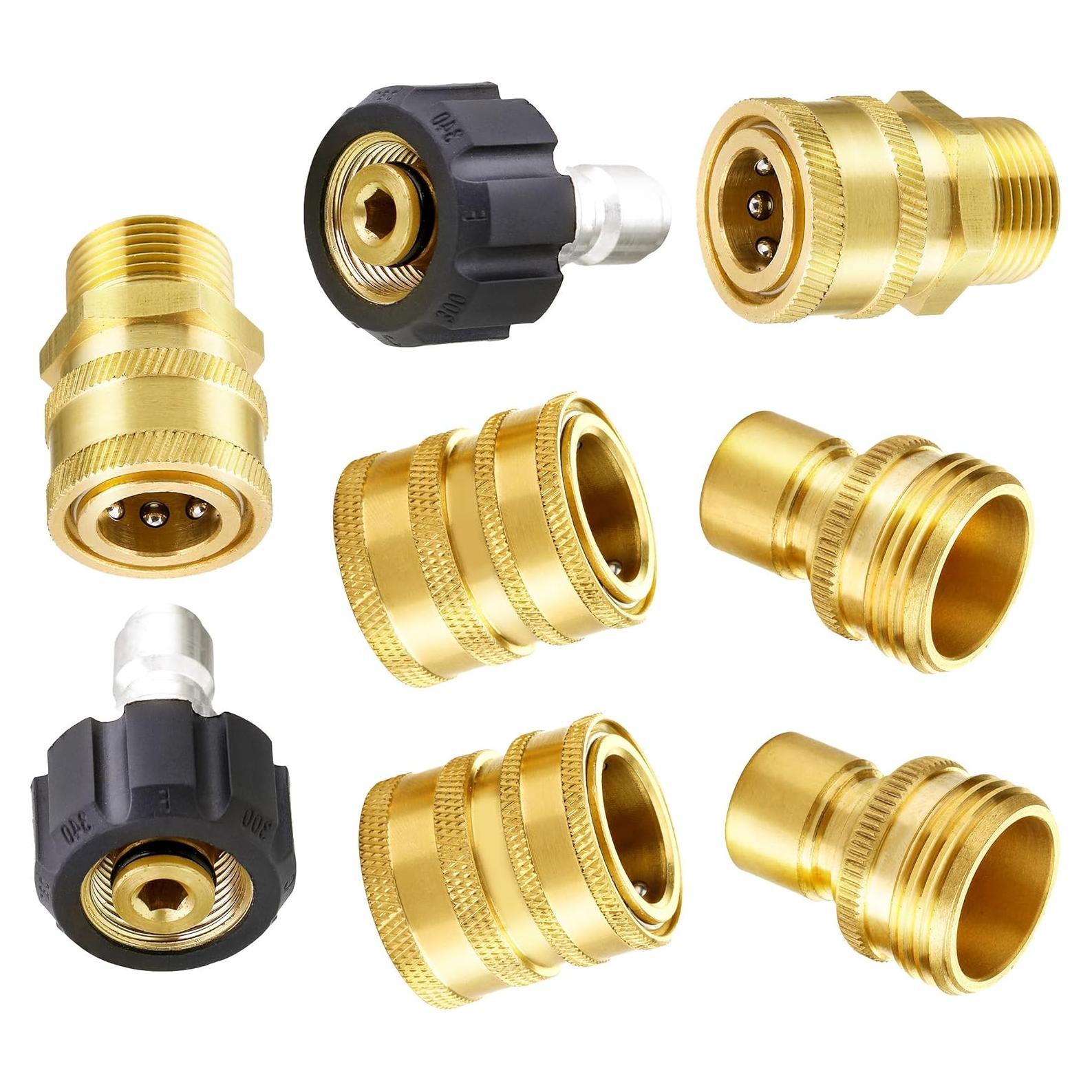 Conjunto de Adaptadores de Lavadora a Presión M MINGLE 8 Piezas