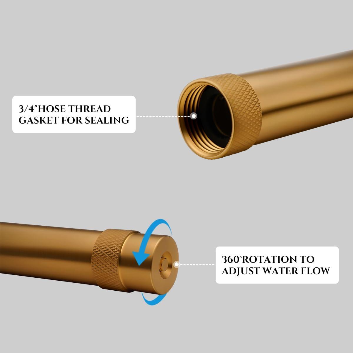 Boquilla de Manguera Ajustable LANGARA de Latón Alta Presión