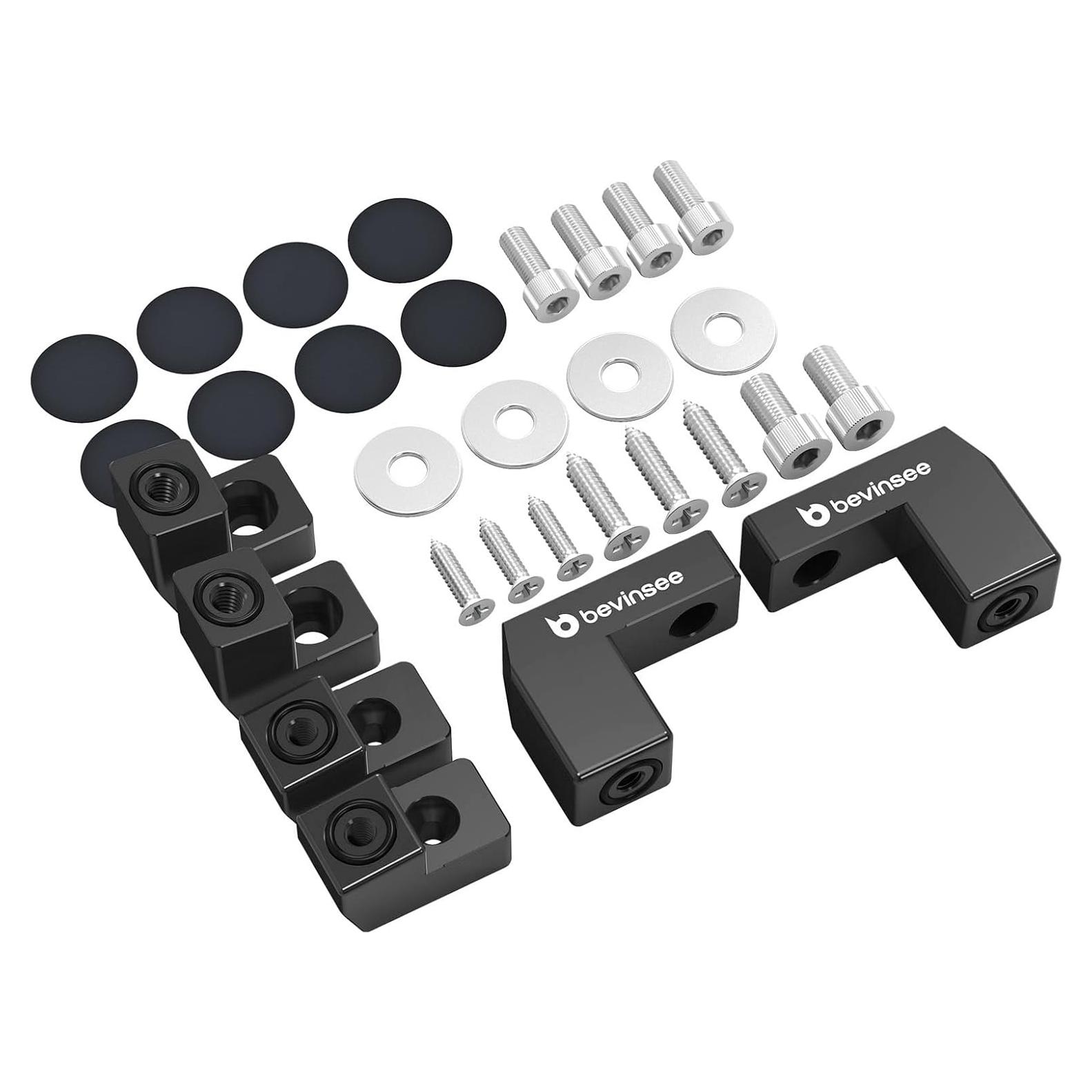 Kit de Extensión de Alerón Bevinsee Rojo para Ford Fiesta ST 2014-2019