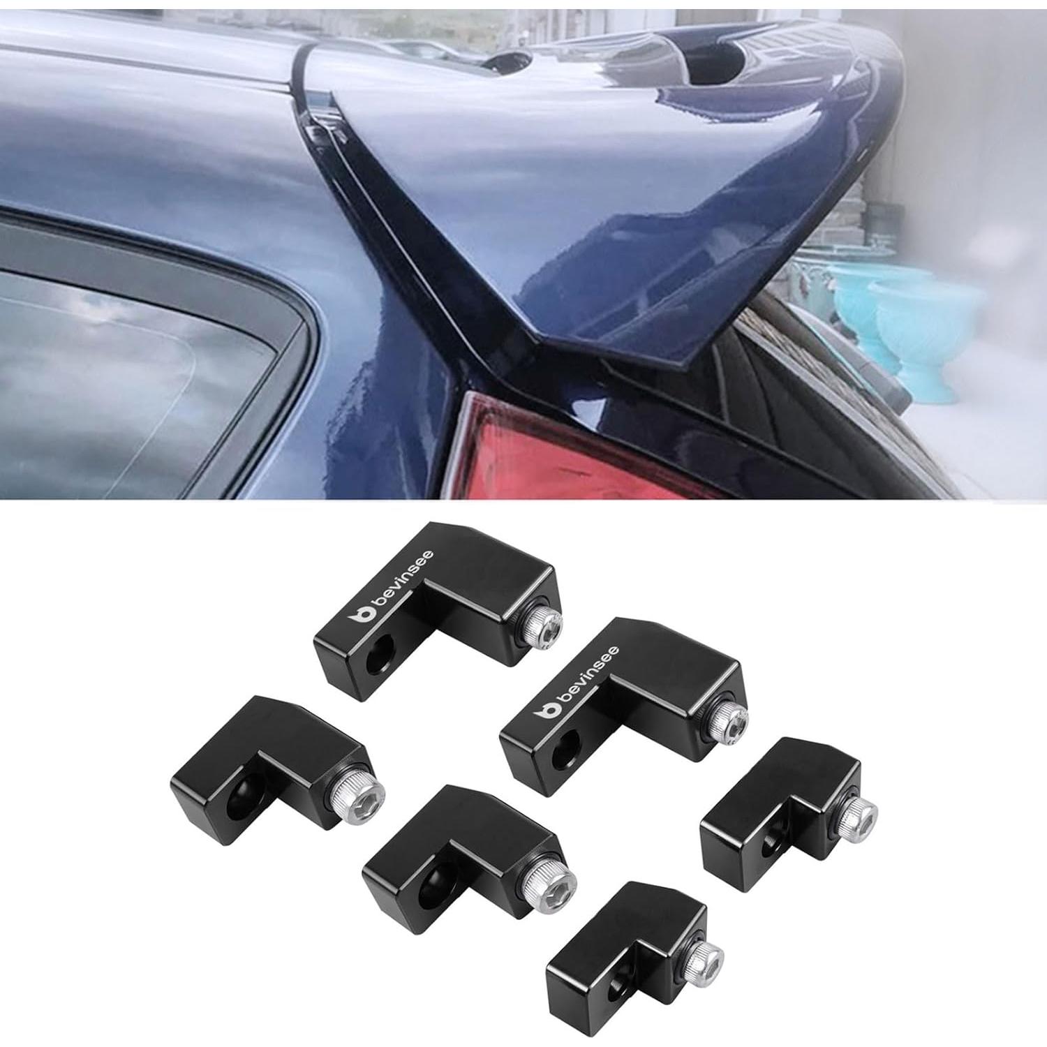 Kit de Extensión de Alerón Bevinsee Rojo para Ford Fiesta ST 2014-2019