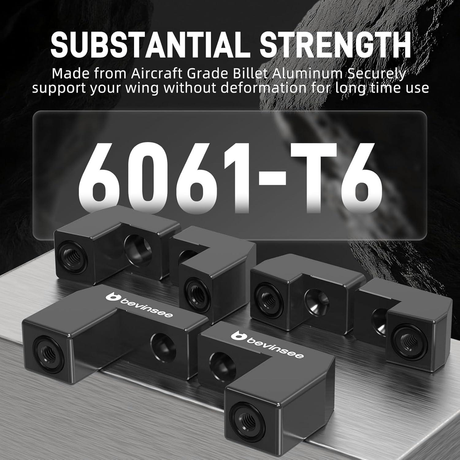 Kit de Extensión de Alerón Bevinsee Rojo para Ford Fiesta ST 2014-2019