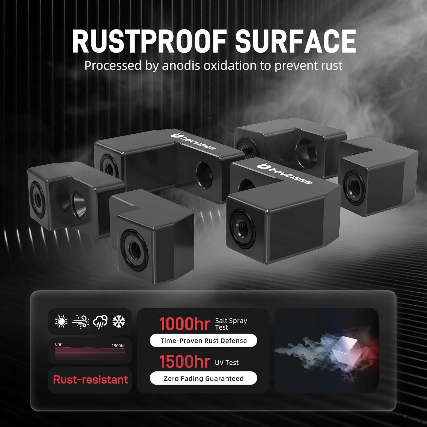 Kit de Extensión de Alerón Bevinsee Rojo para Ford Fiesta ST 2014-2019