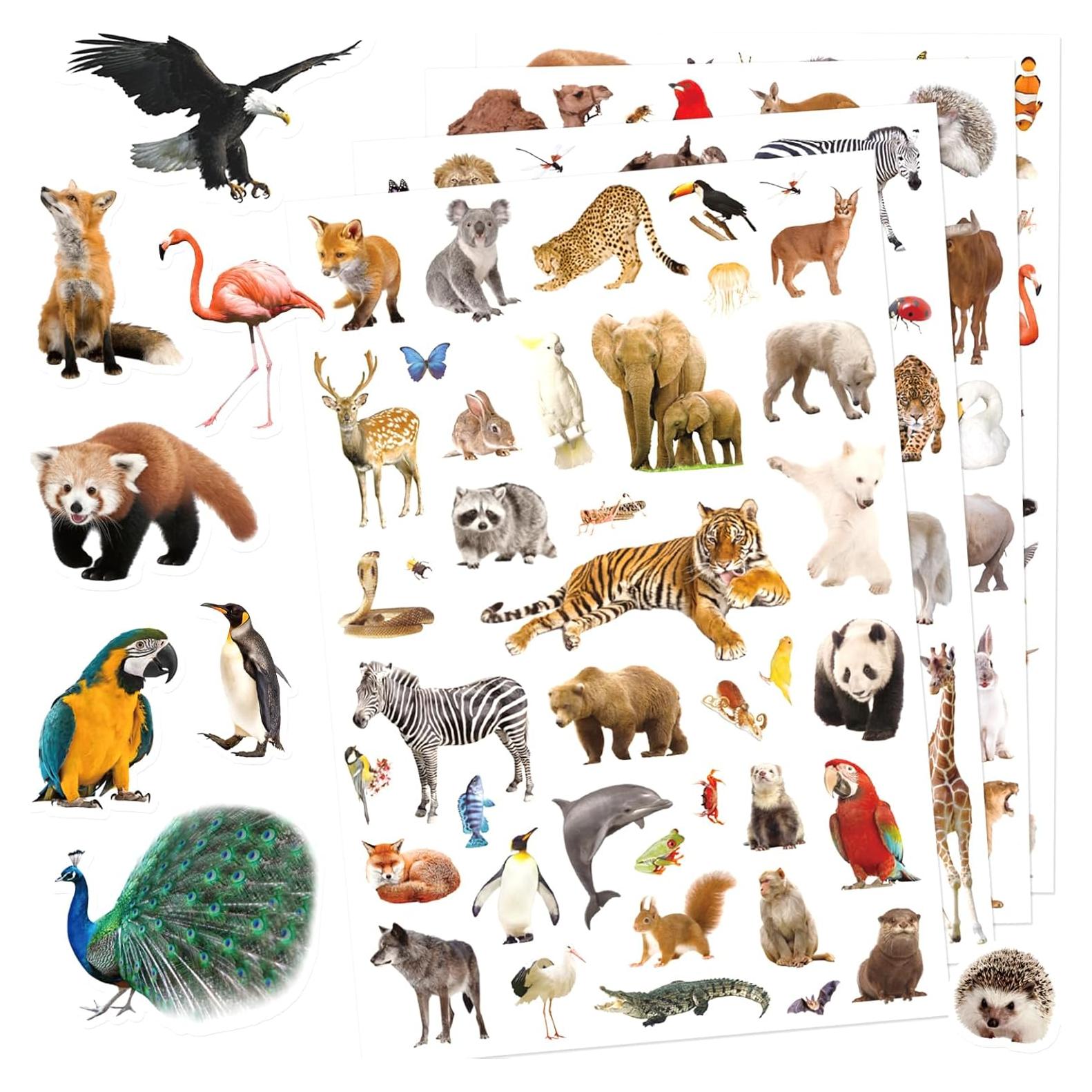 Pegatinas de Animales Salvajes Genérico 750 Piezas Decorativas