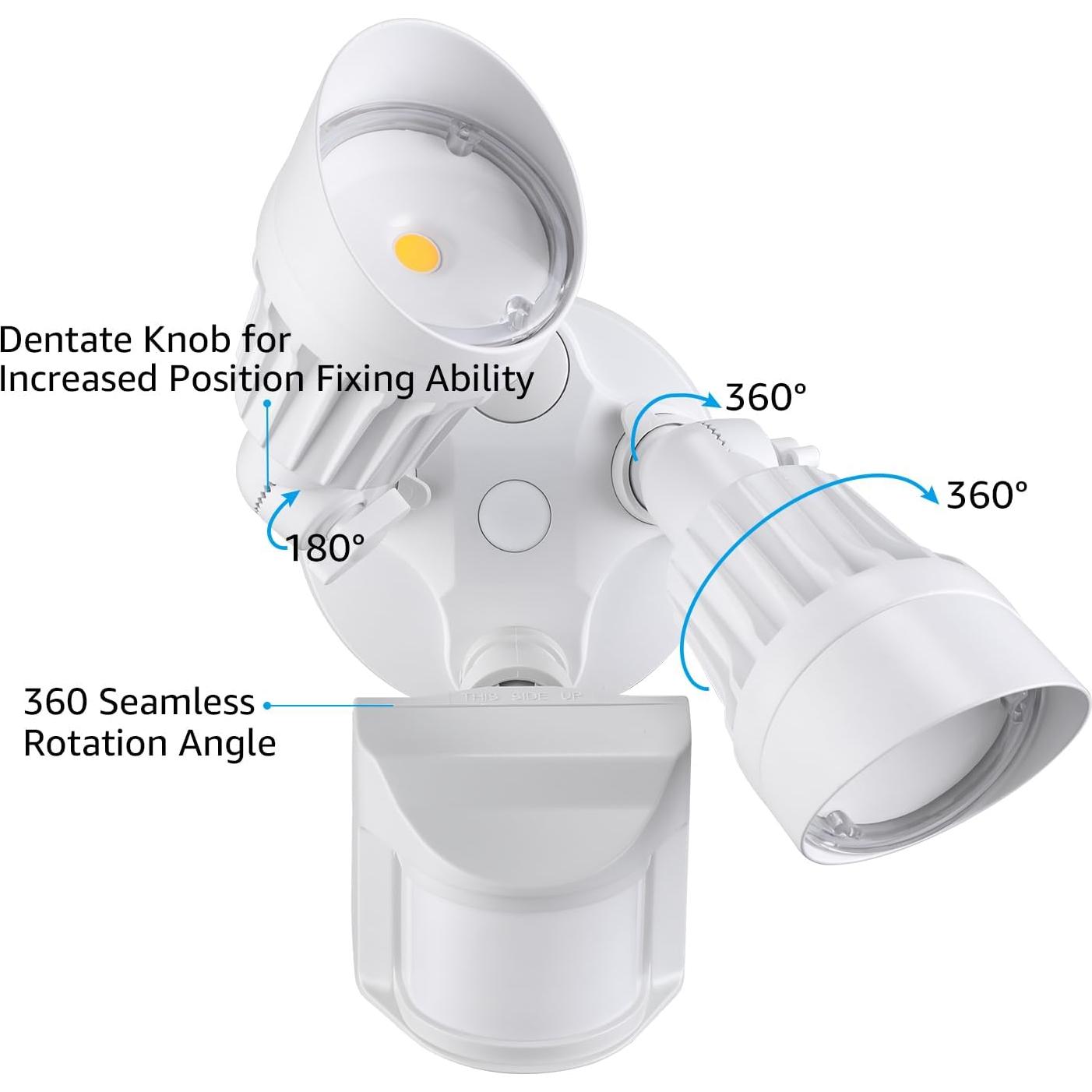 Luz de Seguridad LED LEONLITE 25W con Sensor de Movimiento