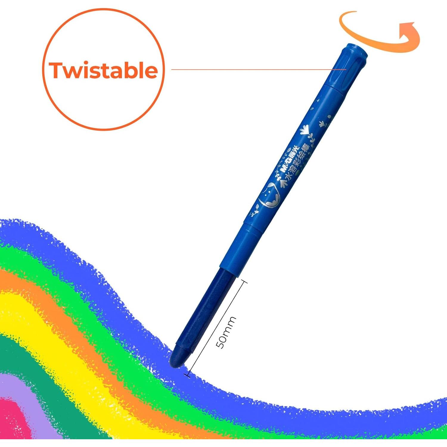 Palitos de Pintura Tempera M&G 12 Colores Lavables para Niños