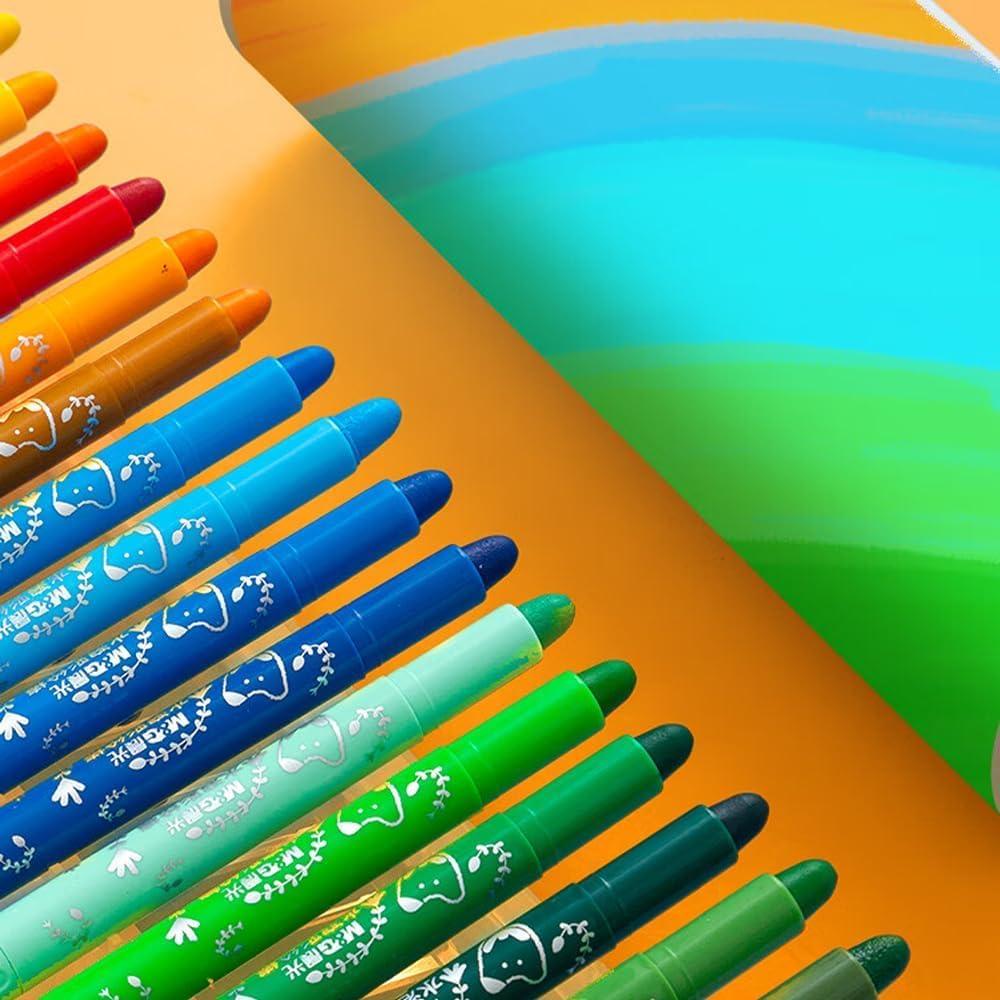 M&G Palitos de Pintura Tempera 24 Colores Lavables para Niños