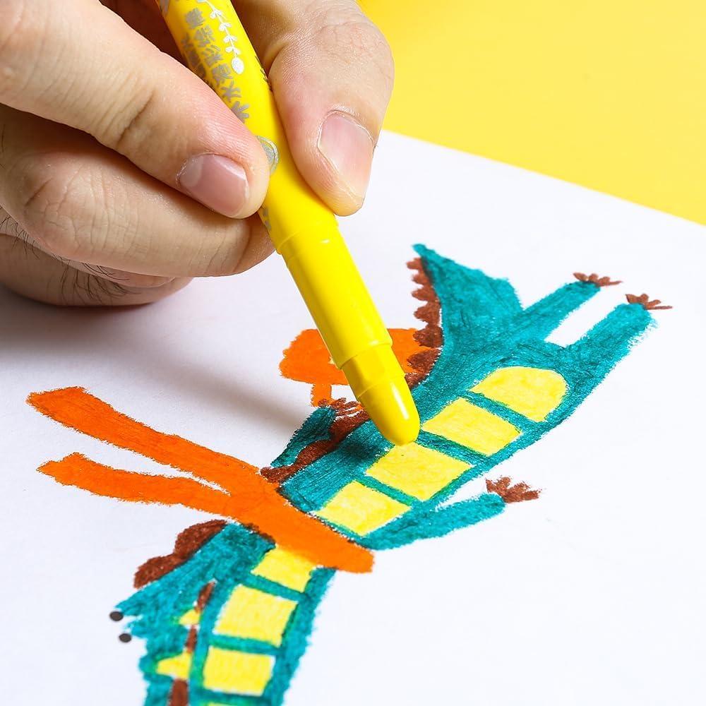 M&G Palitos de Pintura Tempera 24 Colores Lavables para Niños