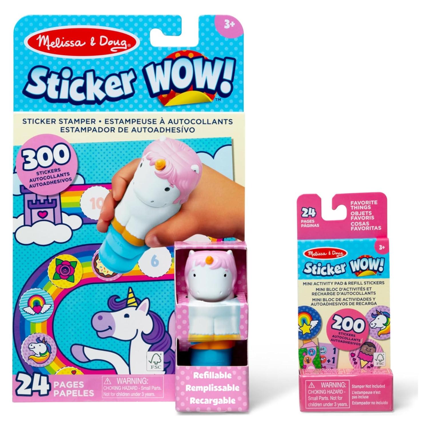 Melissa & Doug Sticker WOW! Unicornio 500 Pegatinas y Actividades