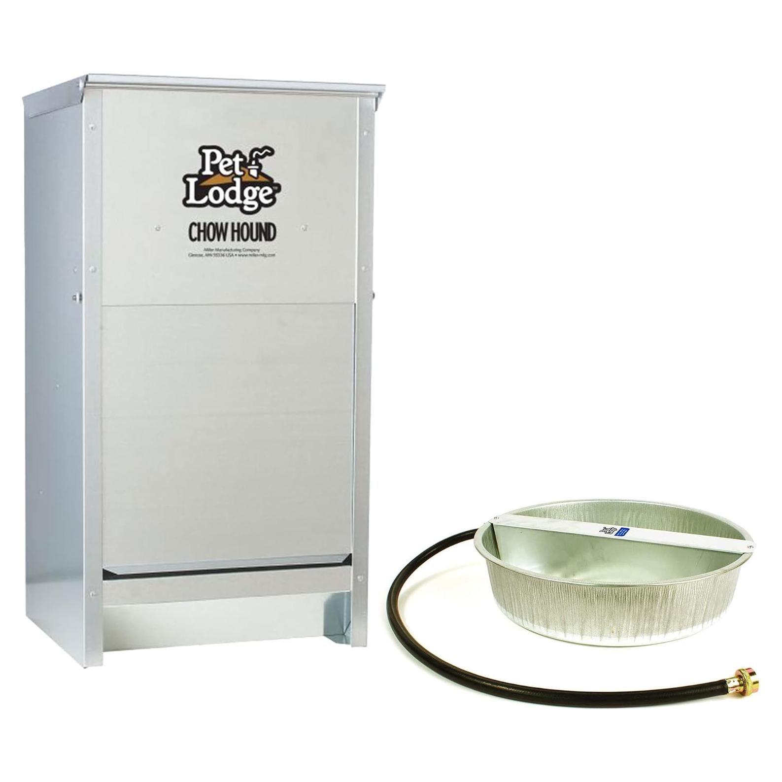 Comedero Automático Little Giant 25 lbs + Cuenco Agua 12 L