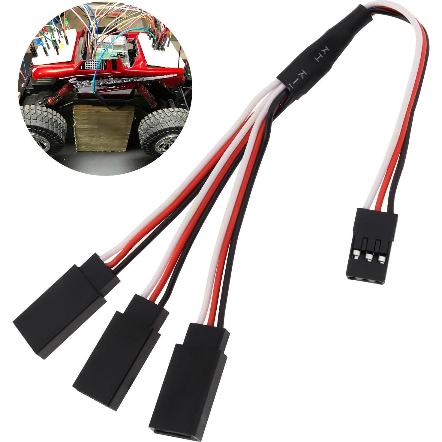 Cable Extensión Servo 6Pcs DiGiYes Macho a 3 Hembra 15cm