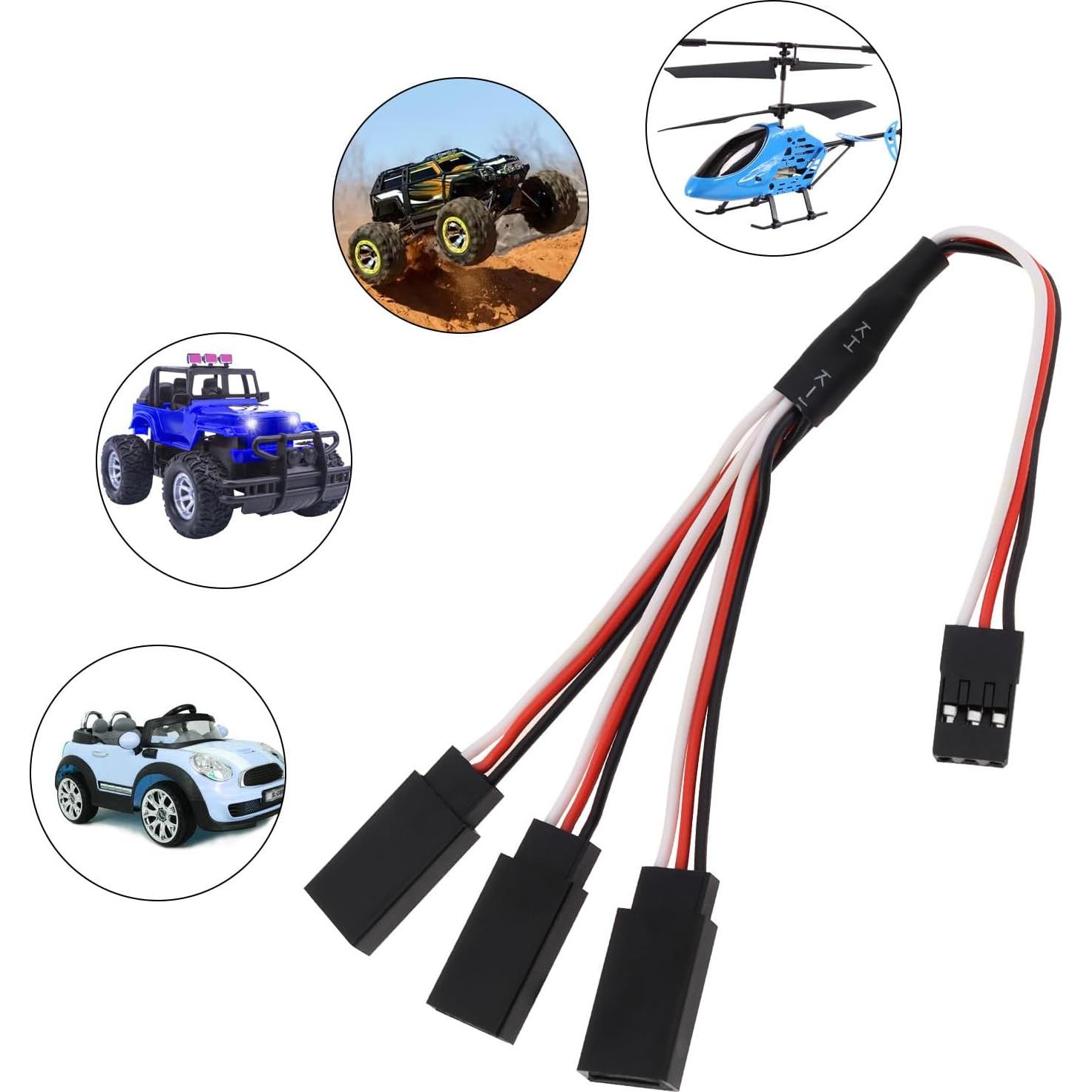 Cable Extensión Servo 6Pcs DiGiYes Macho a 3 Hembra 15cm