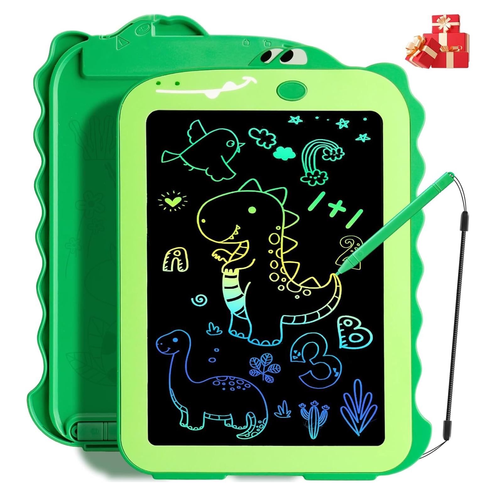 LCD Writing Tablet for Kids, Colorful Toddlers Toys Drawing Board, Educational Kid Toys, Doodle Pad Dinosaur Toys for 2 3 4 5 6 7 8 Year Old Boys Girls Birthday Party Christmas Gifts,8.5inch