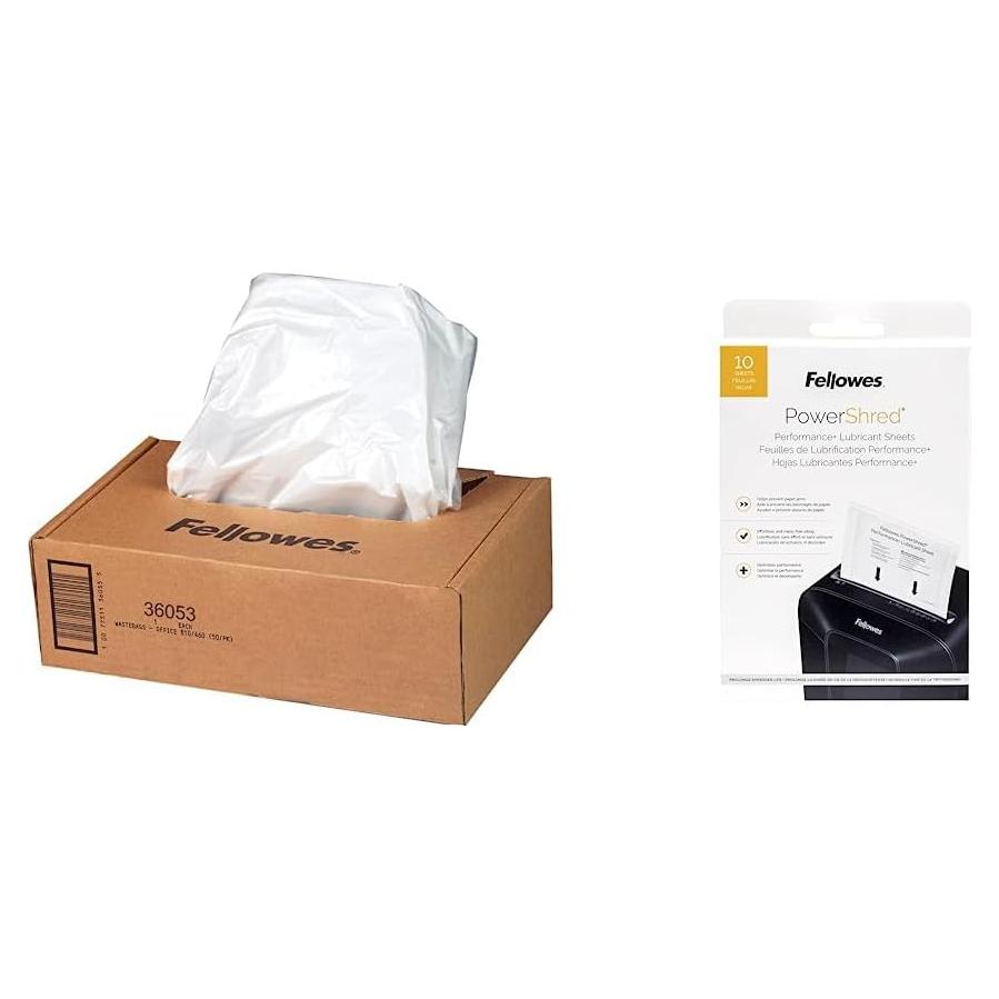 Bolsas y Hojas Lubricantes Fellowes para Trituradoras