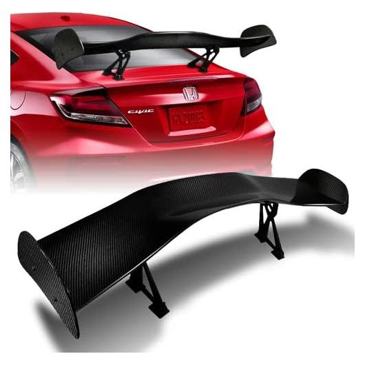 Alerón trasero ajustable GT HK5 de fibra de carbono 144.78 cm