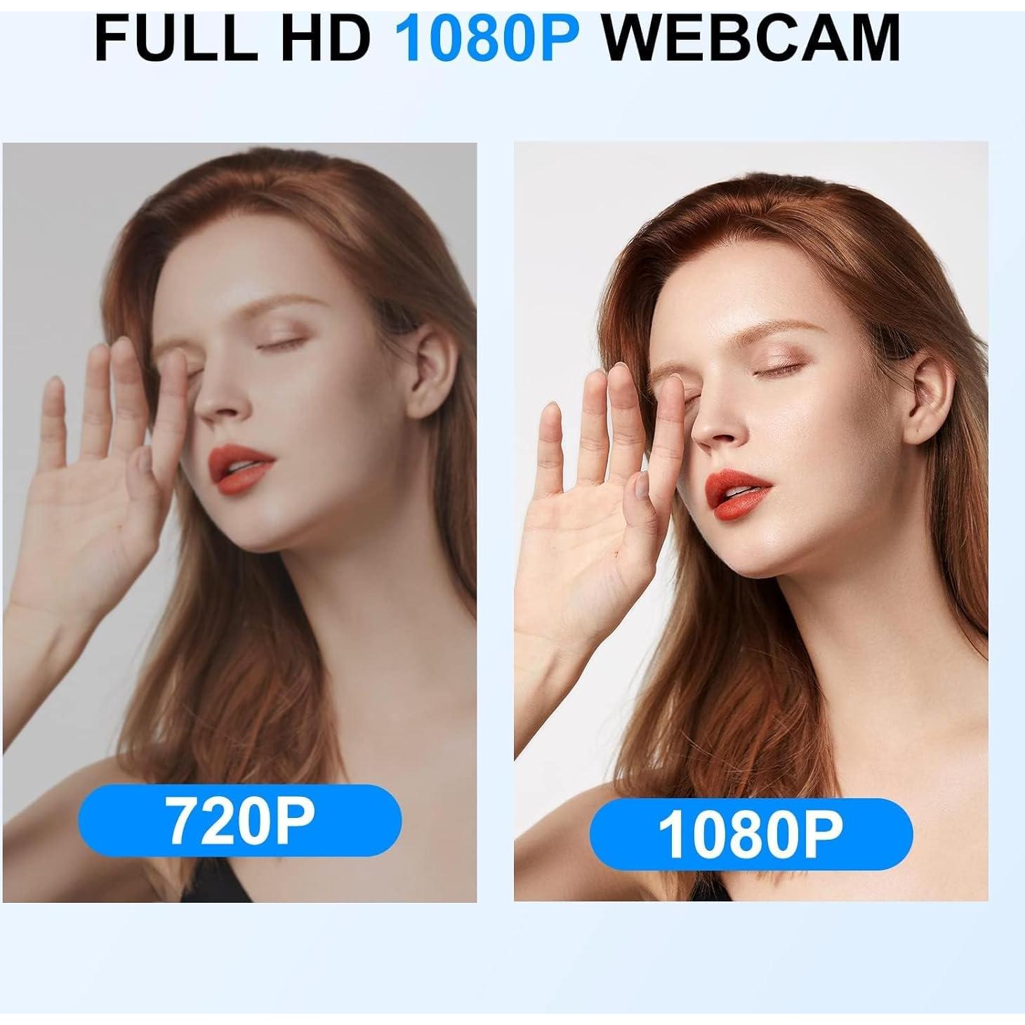 Cámara Web Paobas C920 1080P con Micrófonos y Tapa