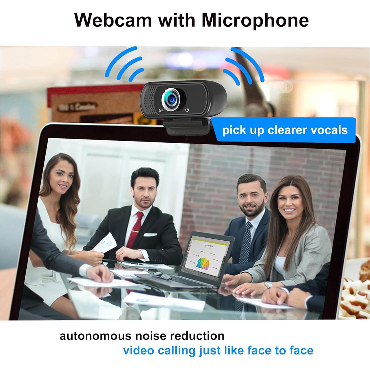 Webcam 1080p Hrayzan con Micrófono y Trípode
