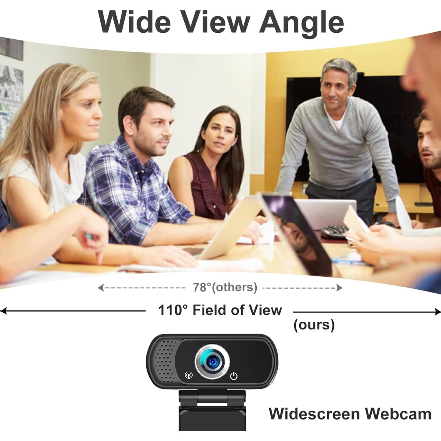 Webcam 1080p Hrayzan con Micrófono y Trípode