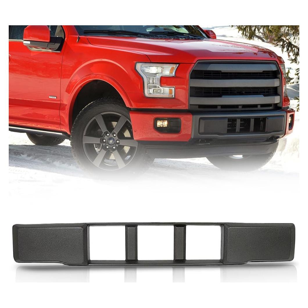 Parachoques Frontal G-PLUS Negro ABS Compatible Ford F150 2015-2017