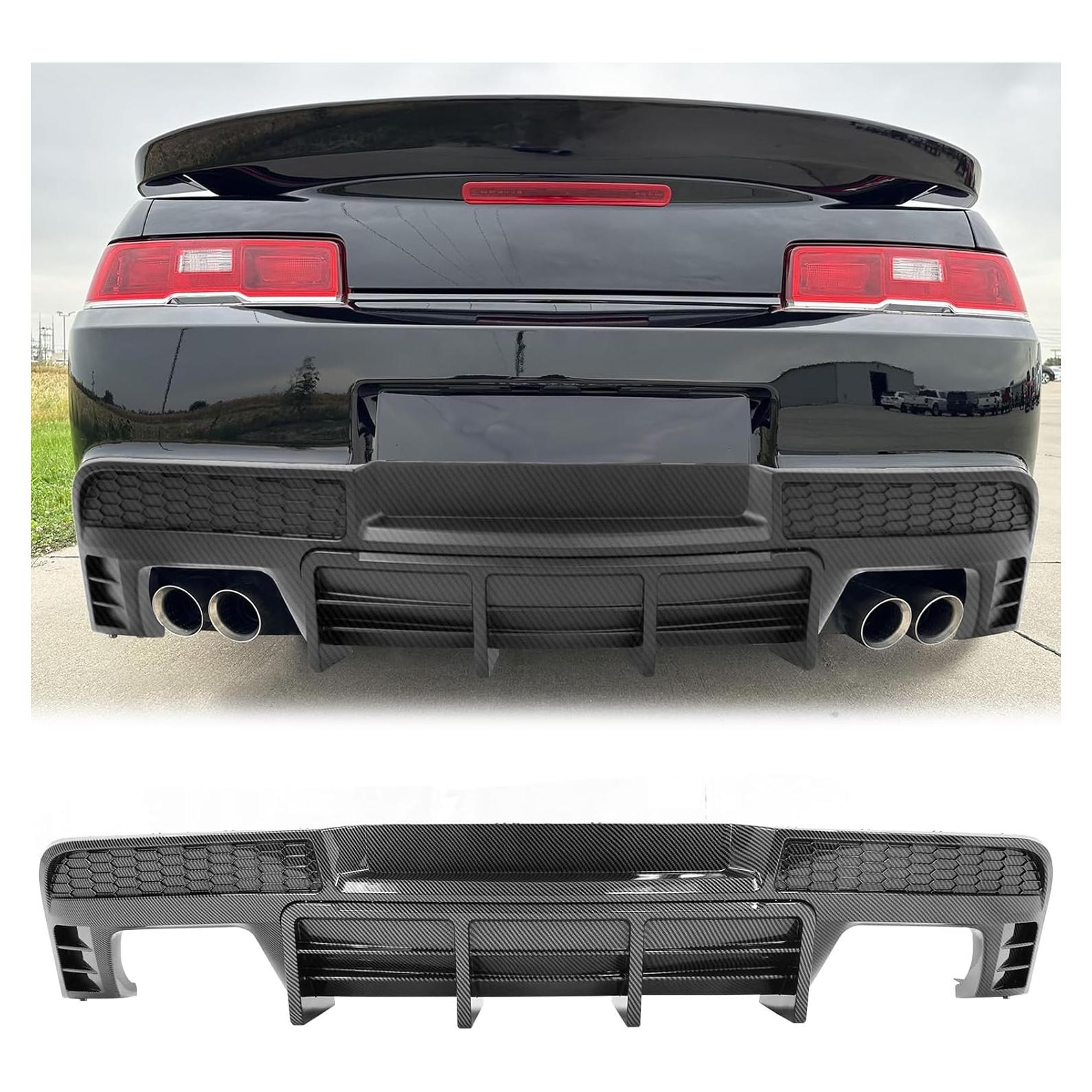 Difusor Trasero FREEMOTOR802 para Chevrolet Camaro 2014-2015 Fibra de Carbono