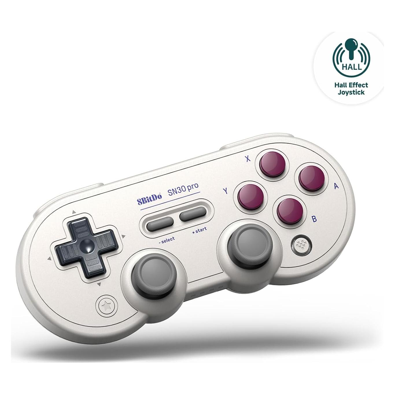 Controlador Bluetooth 8BitDo SN30 Pro G Classic, Efecto Hall