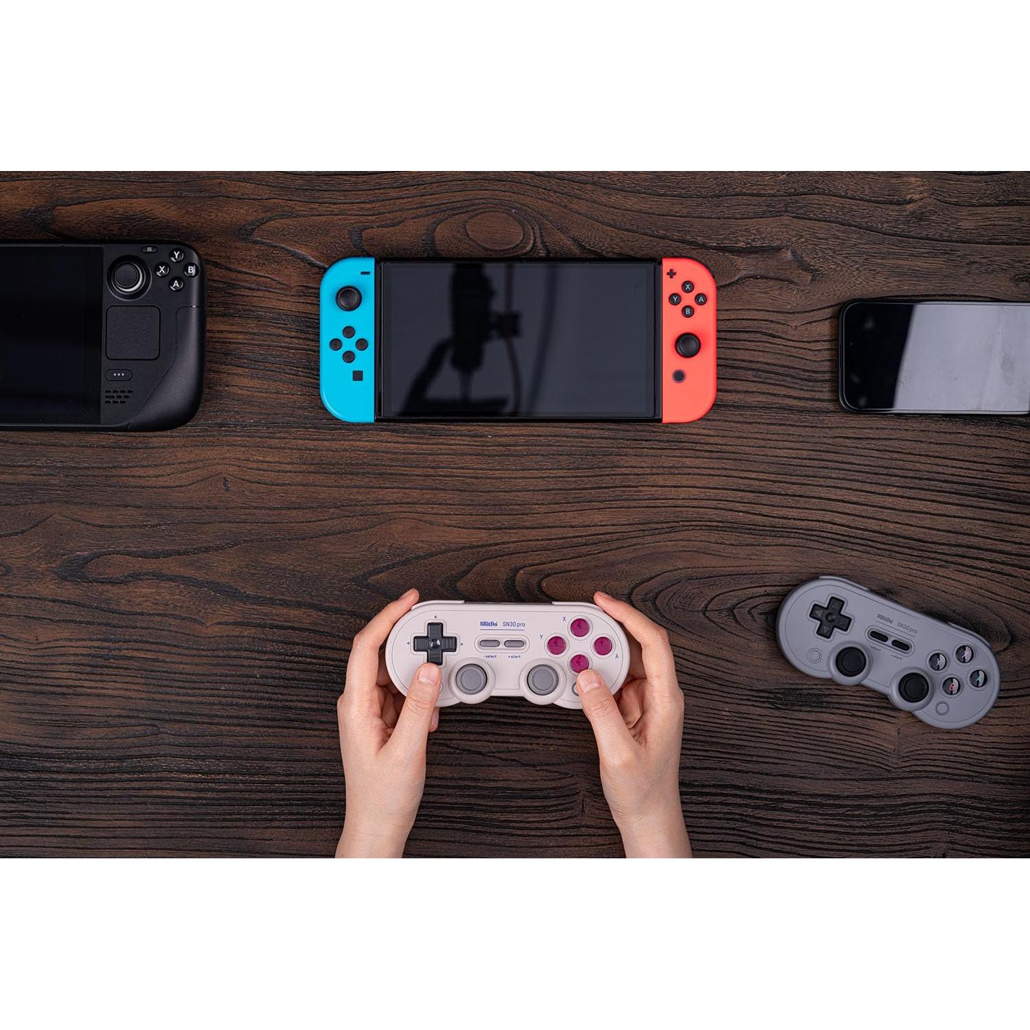 Controlador Bluetooth 8BitDo SN30 Pro G Classic, Efecto Hall