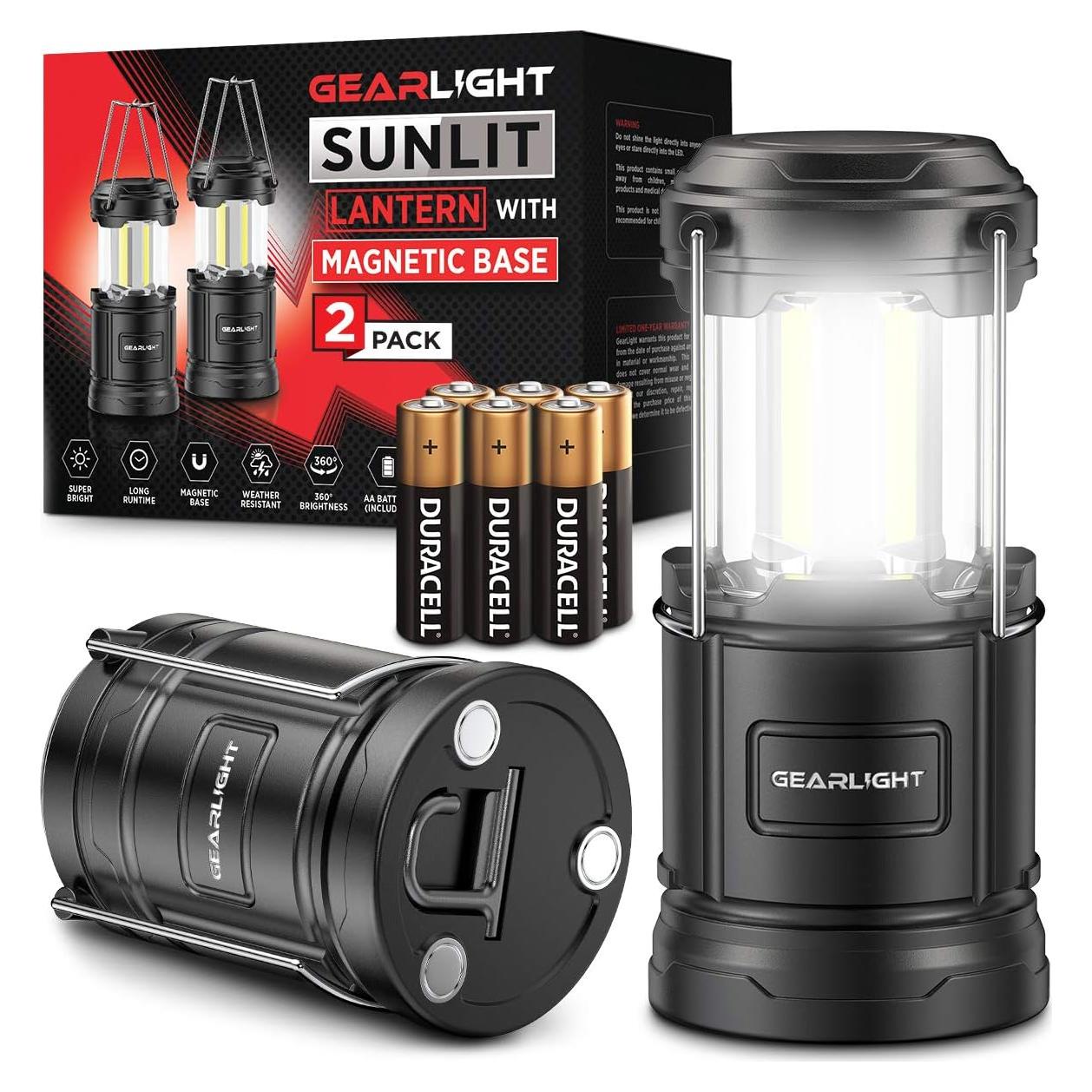 Linterna de Camping GearLight - 2 LED Portátiles con Gancho