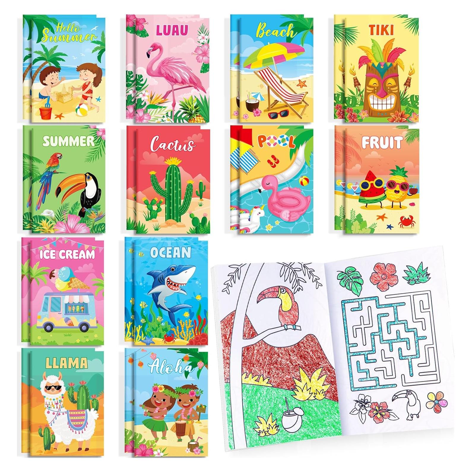 BenLouis 24 Libros de Colorear Verano para Niños