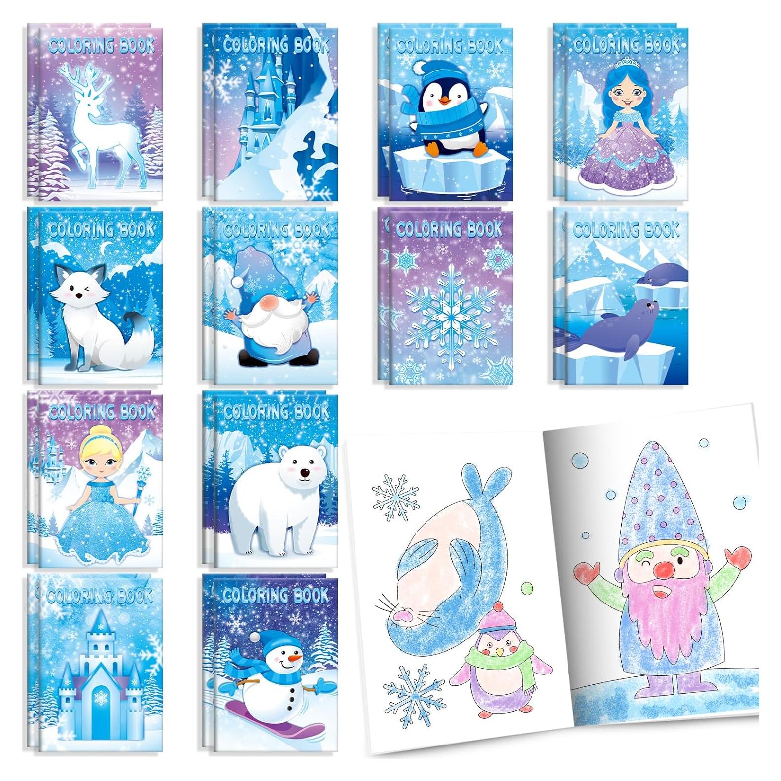 BenLouis 24 Libros de Colorear Congelados para Niños