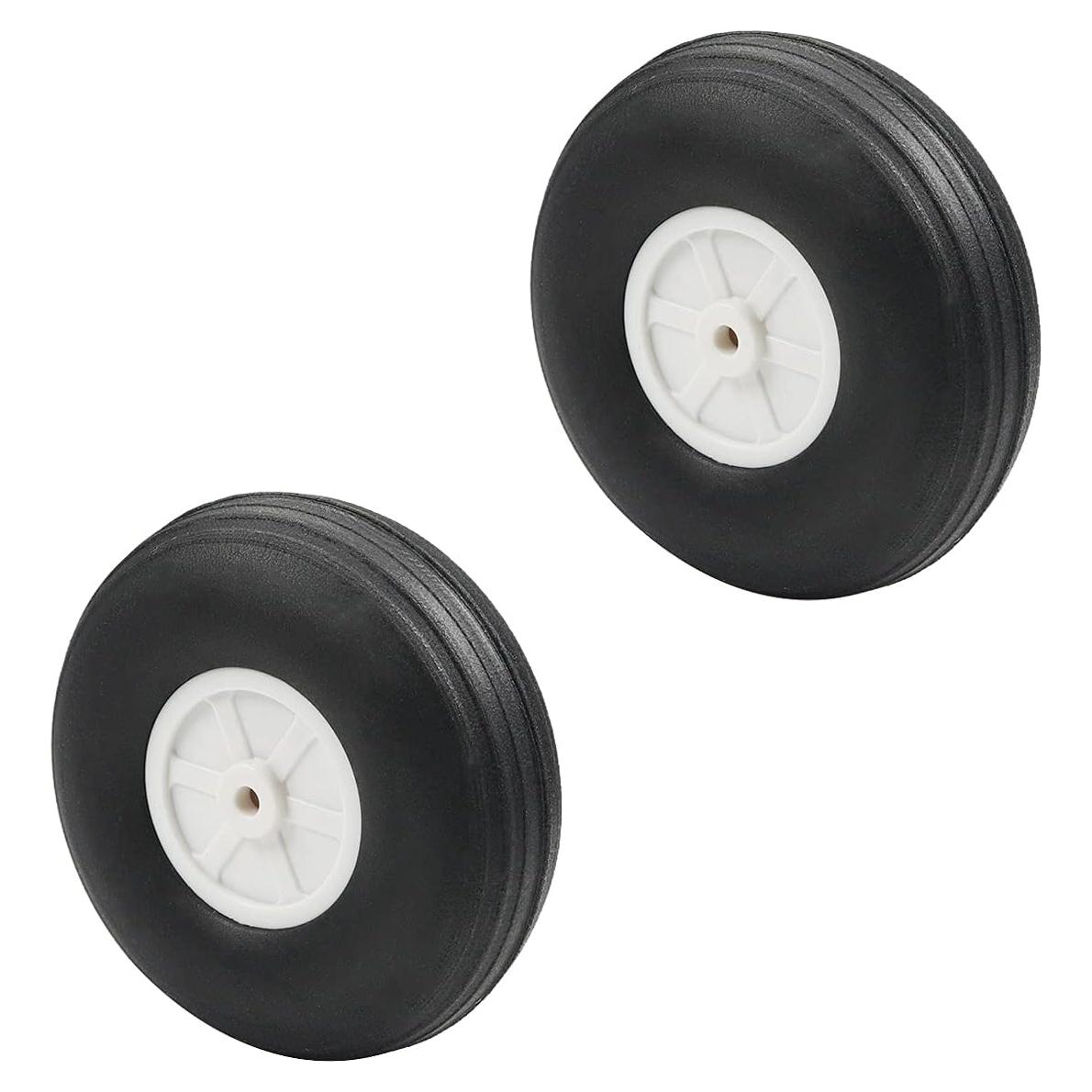 Juego de Ruedas Fielect 2 Pcs 7.62 cm Neumáticos RC