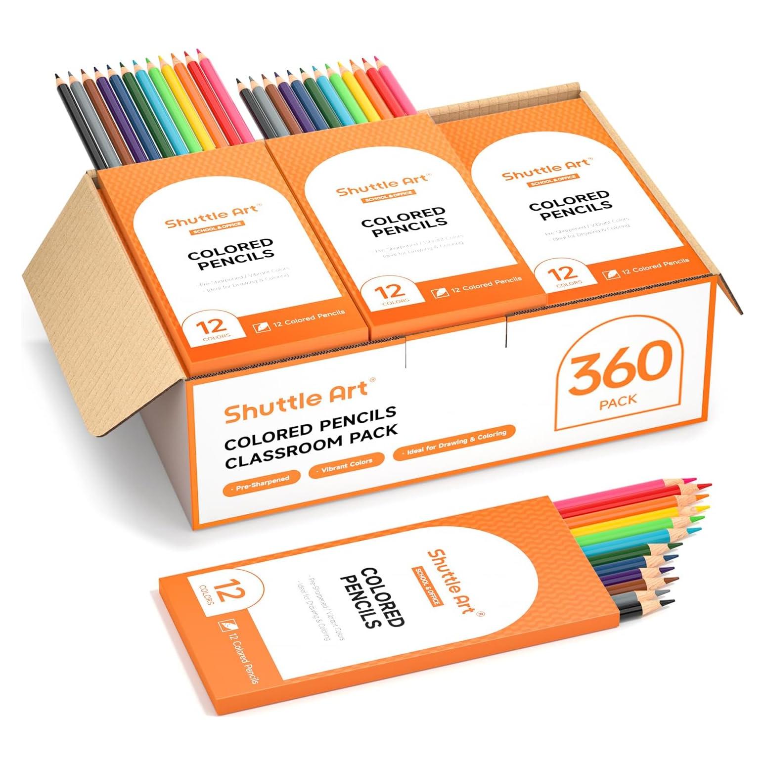 Lápices de Colores Shuttle Art 360 Piezas Multicolor