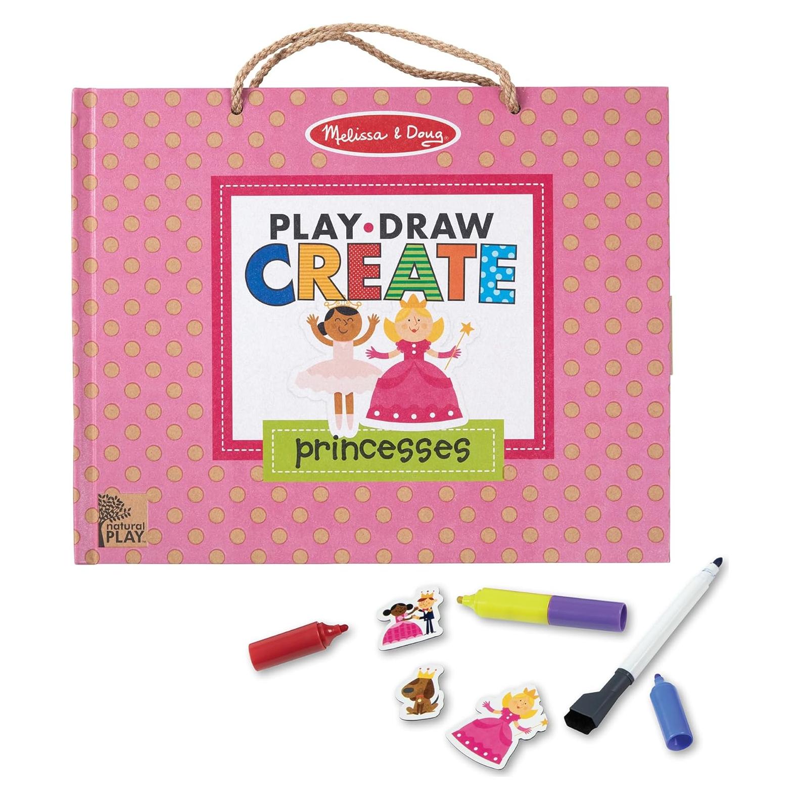 Kit de Dibujo y Magnetos Reutilizables Melissa & Doug Princesas