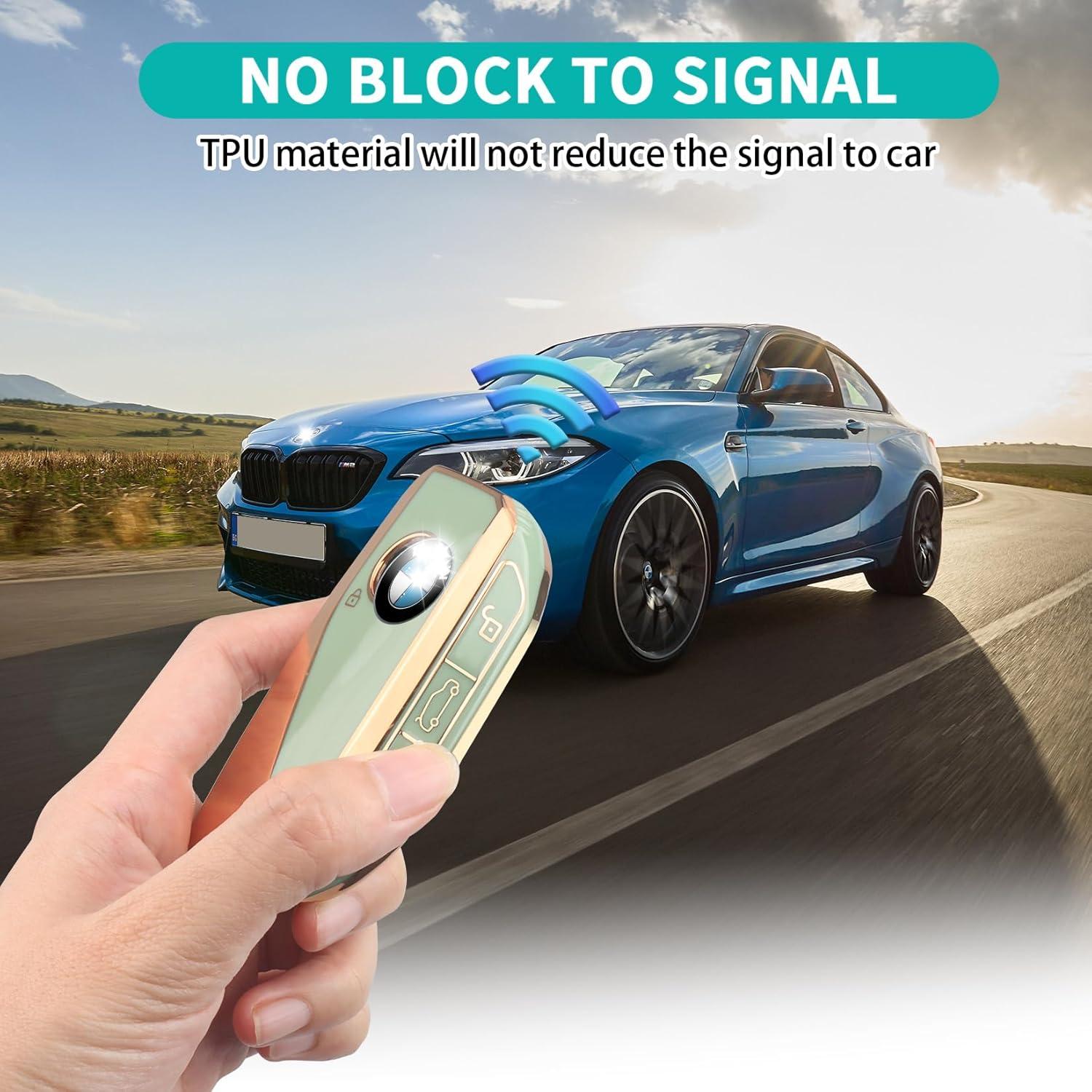 Funda de Llavero BMW TPU Verde 2023-2025 Series X1 X5 X6