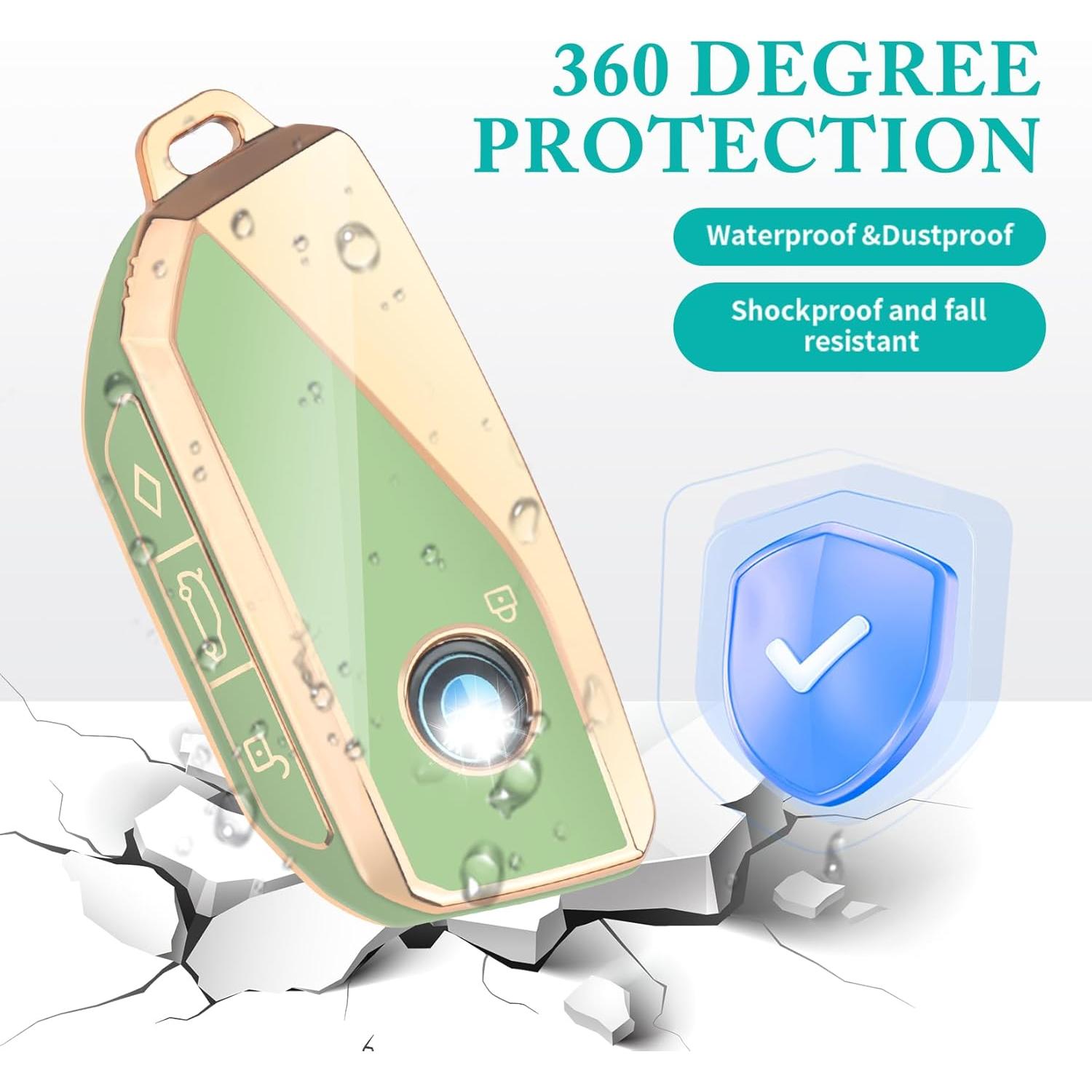 Funda de Llavero BMW TPU Verde 2023-2025 Series X1 X5 X6