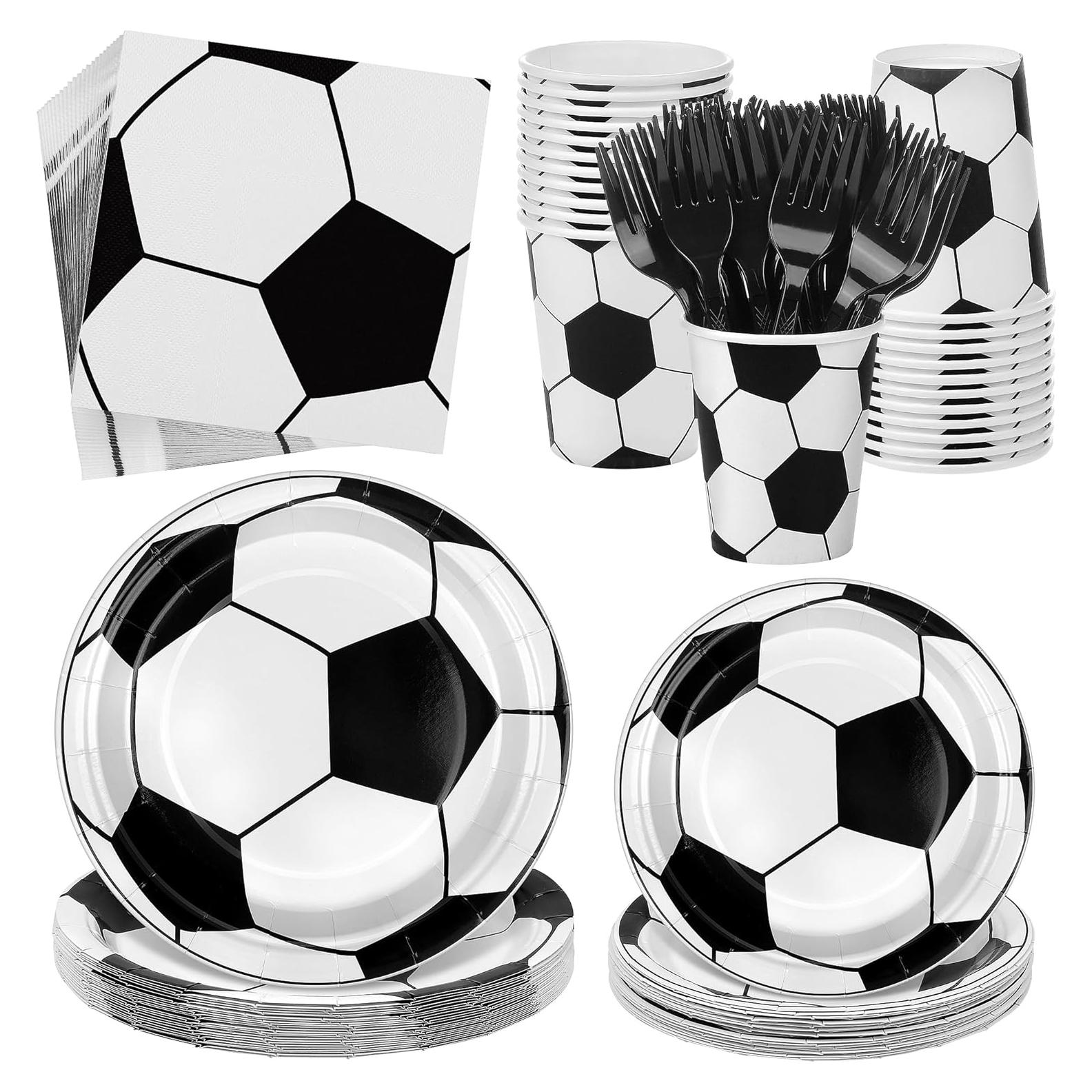 Juego de Fiesta de Fútbol 144 Piezas Kochorie Utensilios