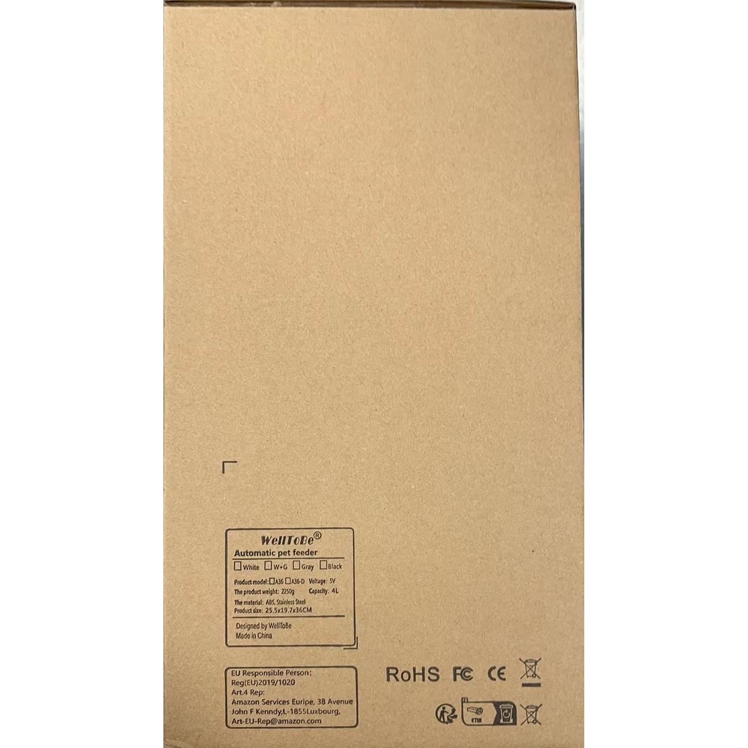 Comedero Automático WellToBe para Gatos y Perros Pequeños