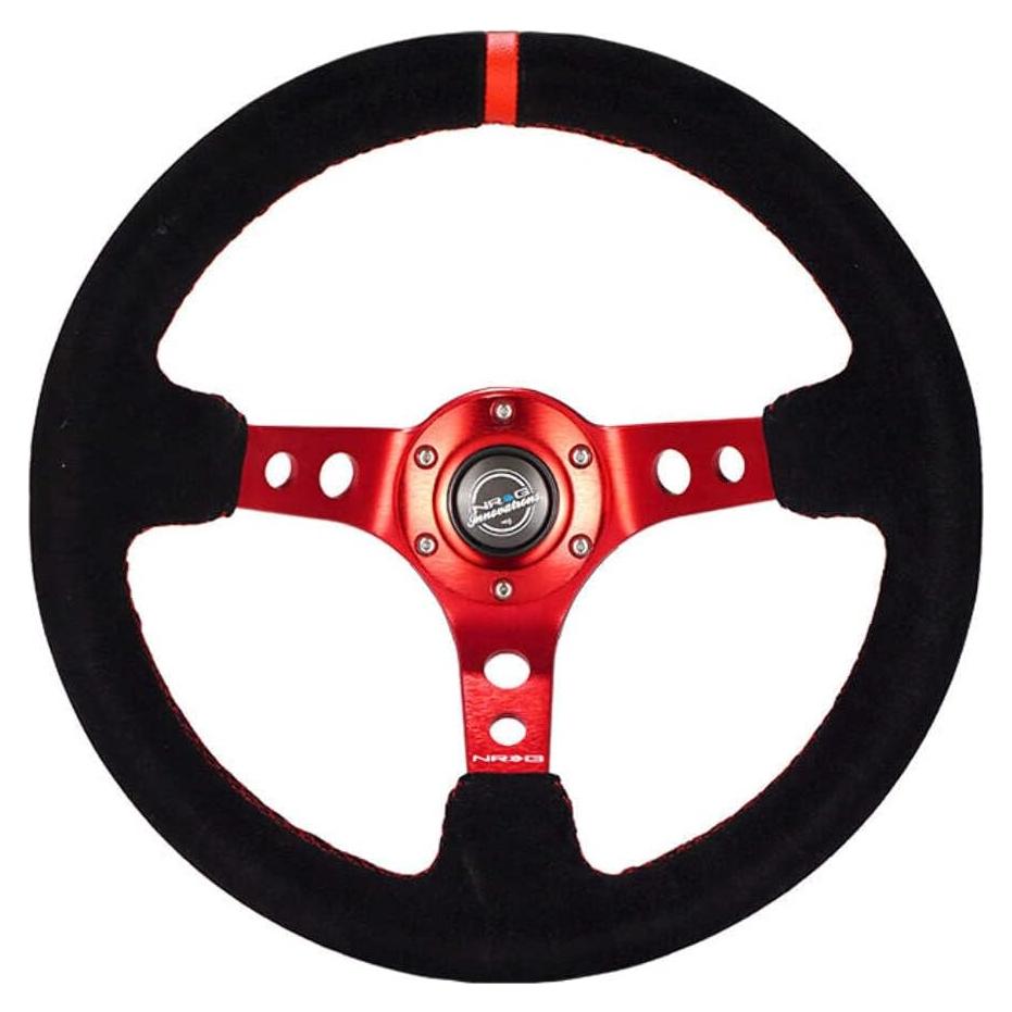 Volante Deportivo Reforzado NRG Innovations 350mm Cuero Negro
