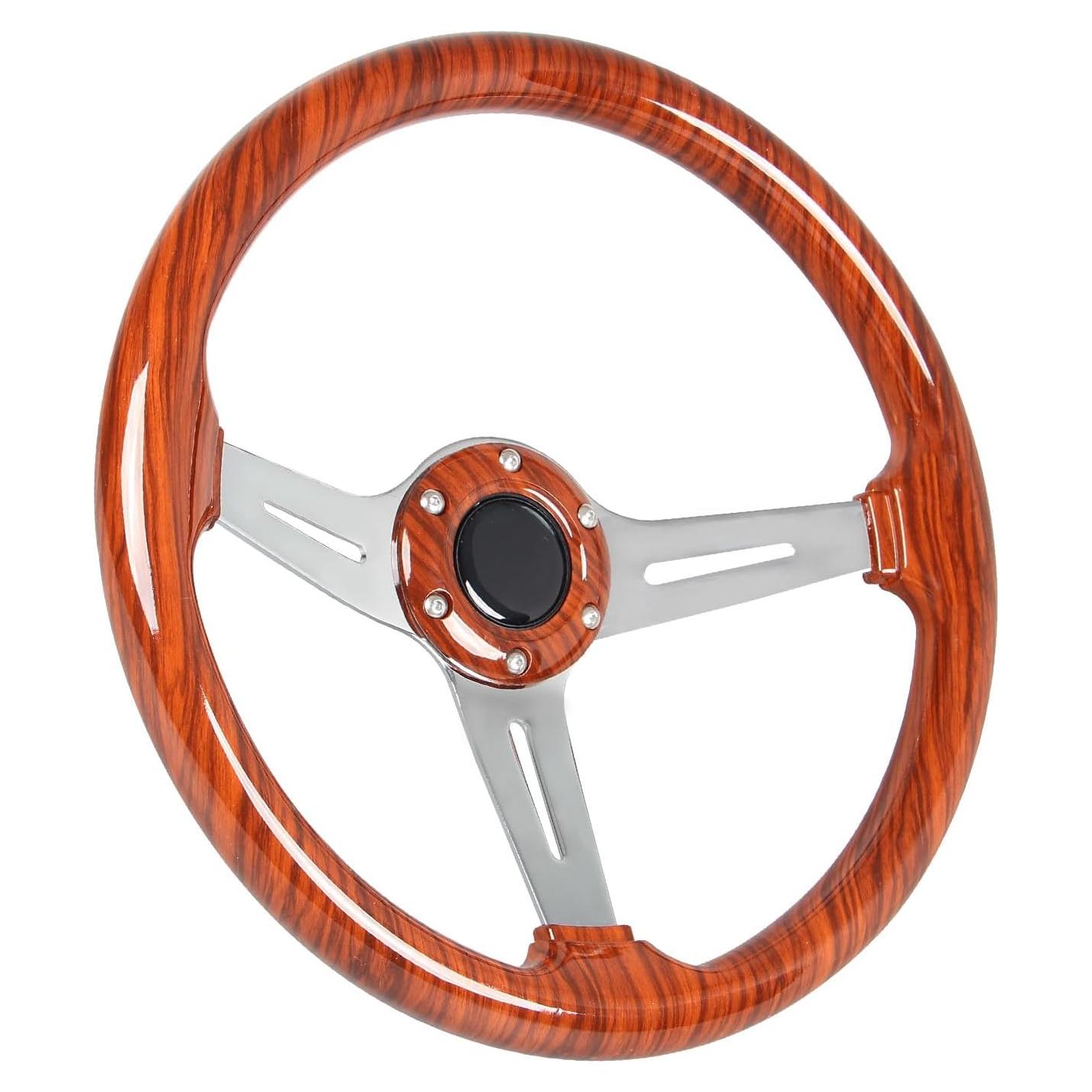 Volante de Carreras Spaorcco 14" Acrílico Madera Universal