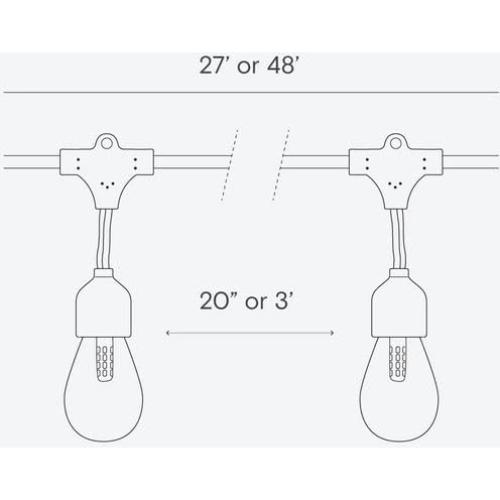 Luces de Cadena Solares Brightech 8,23 m 12 Bombillas LED