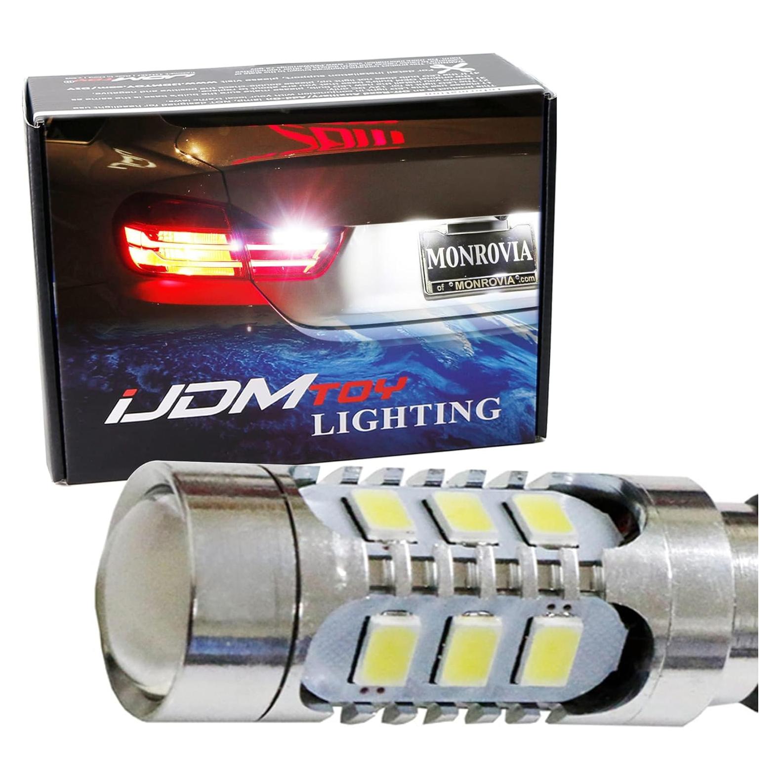 Bombillas LED de Luz de Reversa iJDMTOY 15-SMD Xenón Blanco para BMW Serie 4