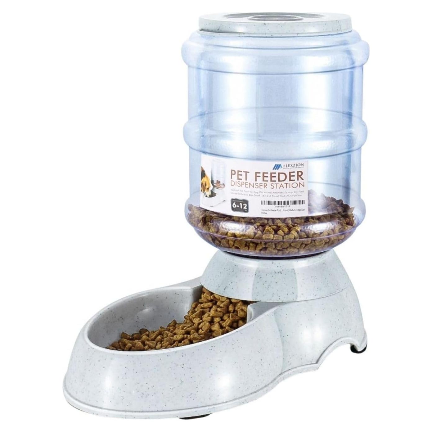 Dispensador de Comida Automático Flexzion 11.36L para Mascotas