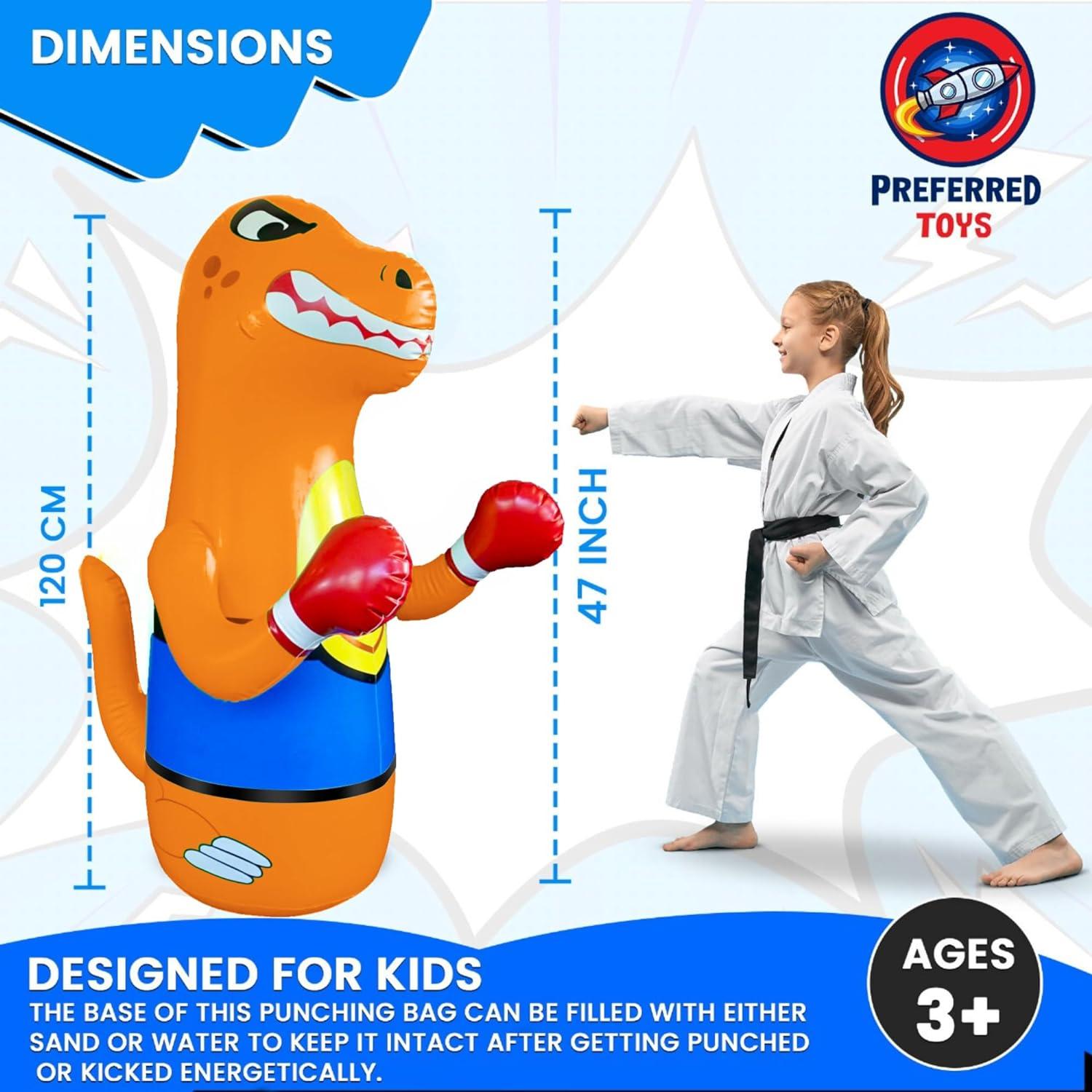 Saco de Boxeo Inflable para Niños Preferred Toys 121 cm